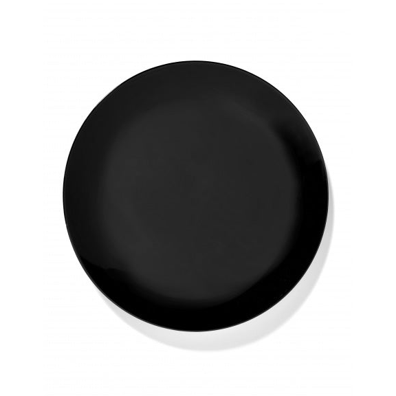11 inches / Desktop / BlackMenu / Dé Solid Glossy Black Plate