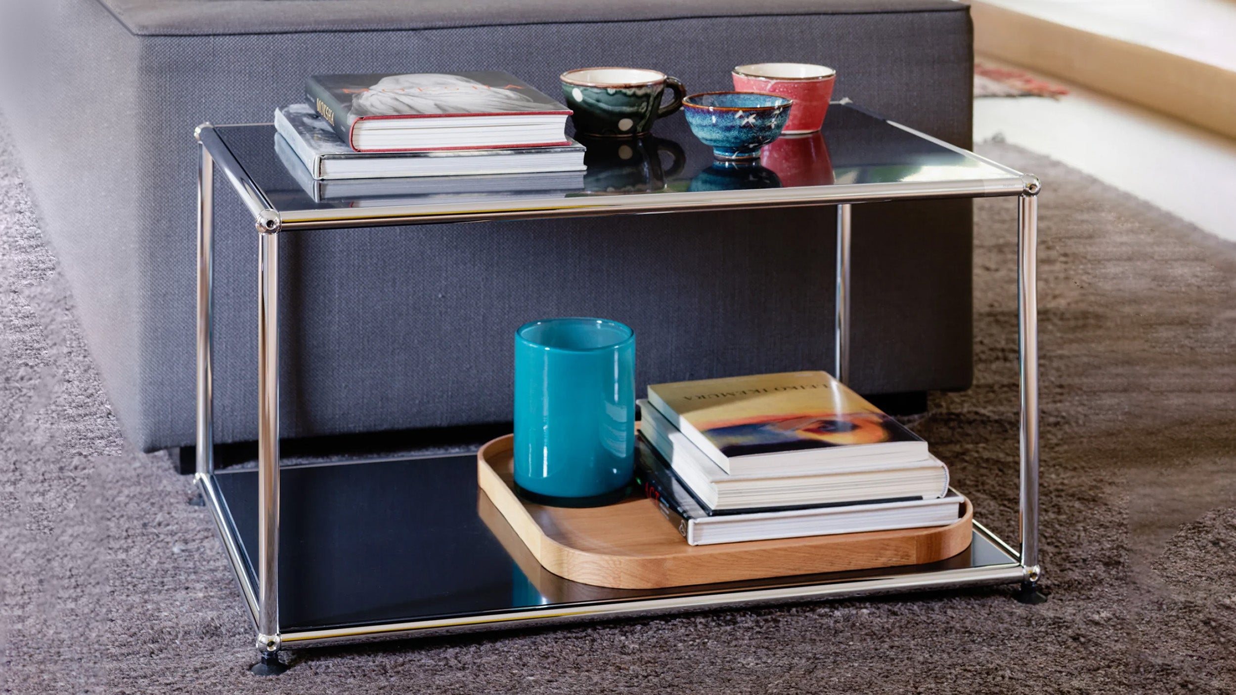 Desktop / Side Table (M22), made by USM Haller
