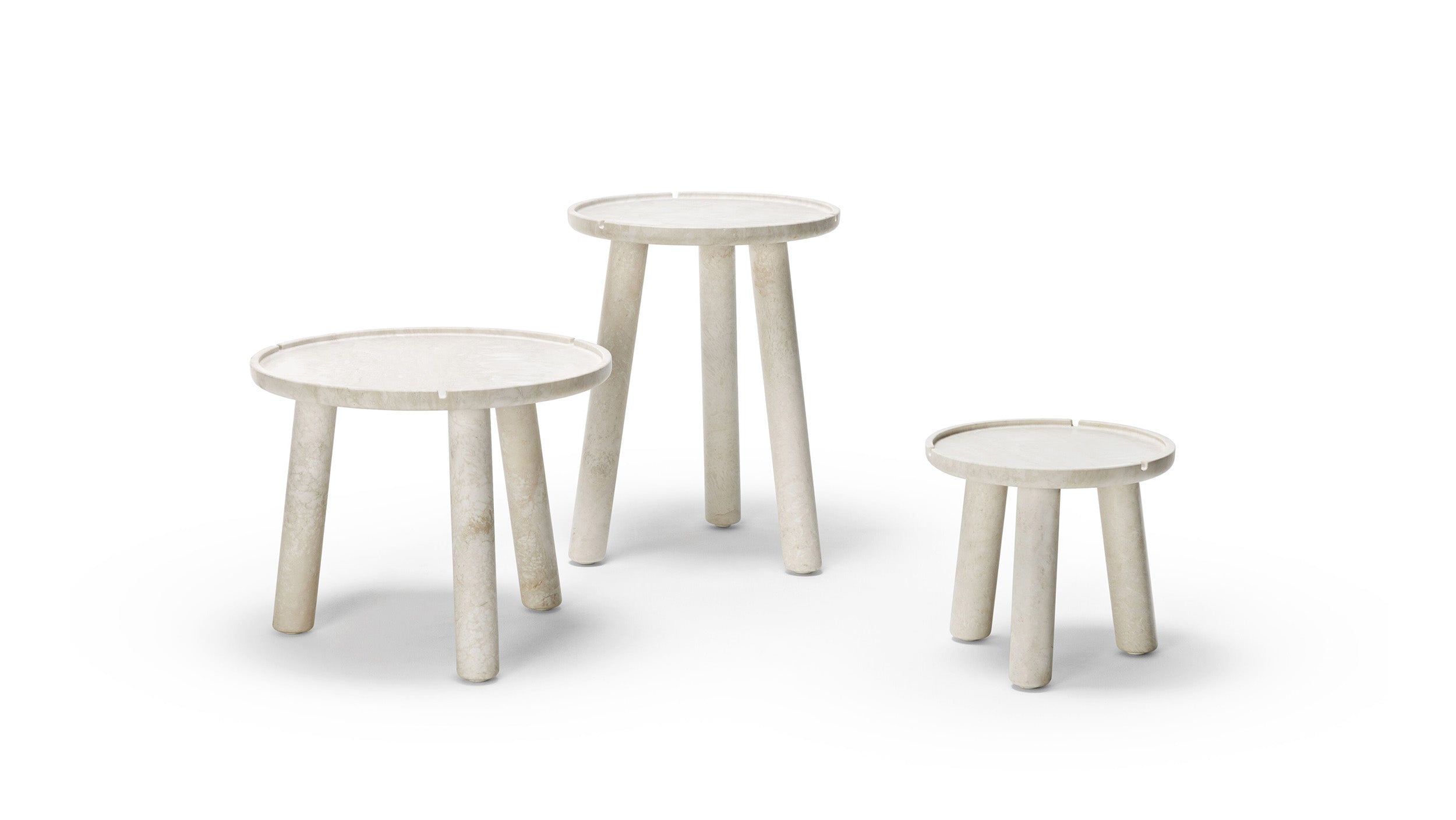 Desktop / Stone Round Coffee Table by Exteta