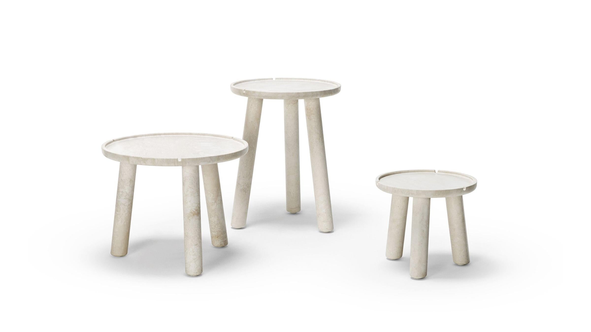 Exteta Coffee Table Stone Round Coffee Table