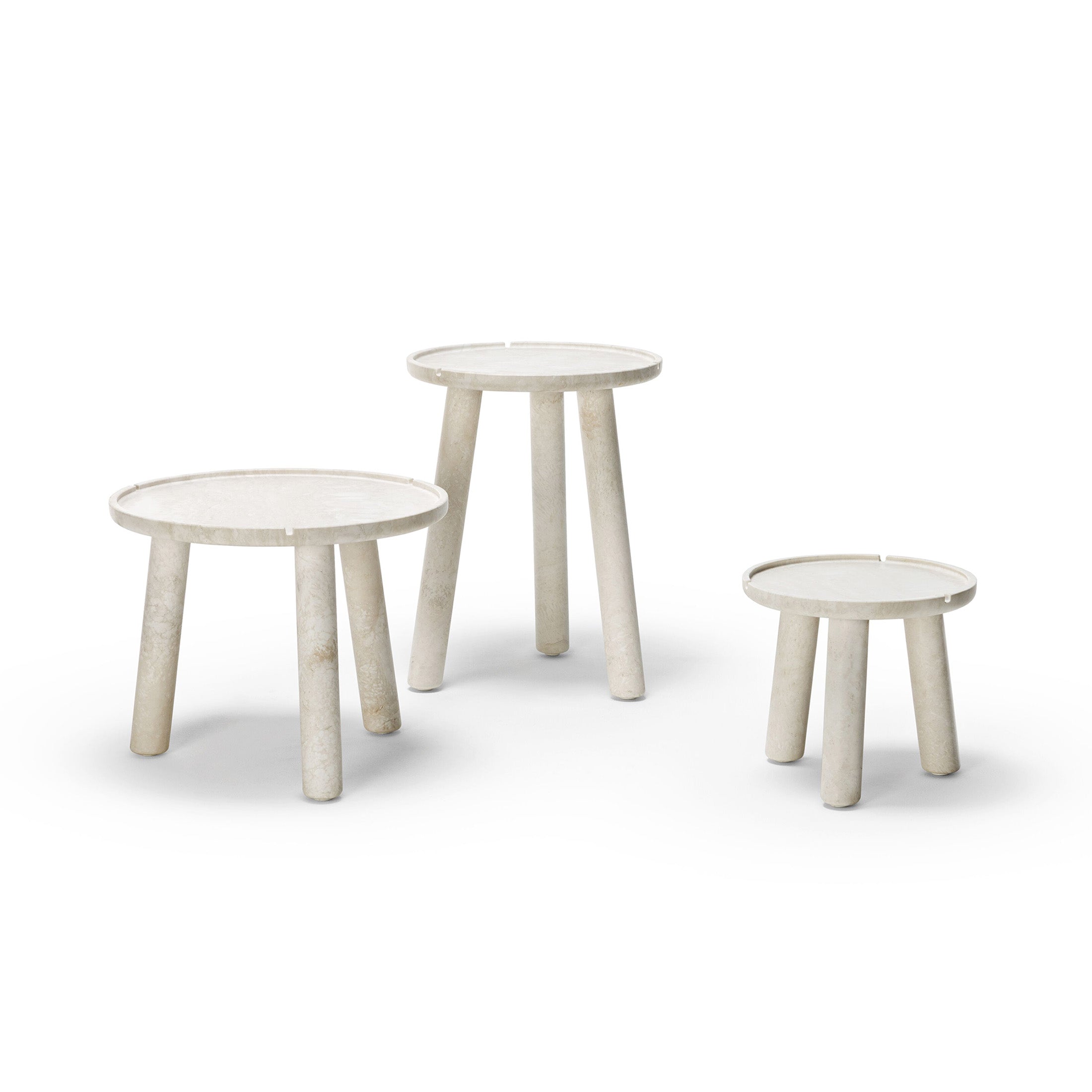 Mobile / Stone Round Coffee Table by Exteta