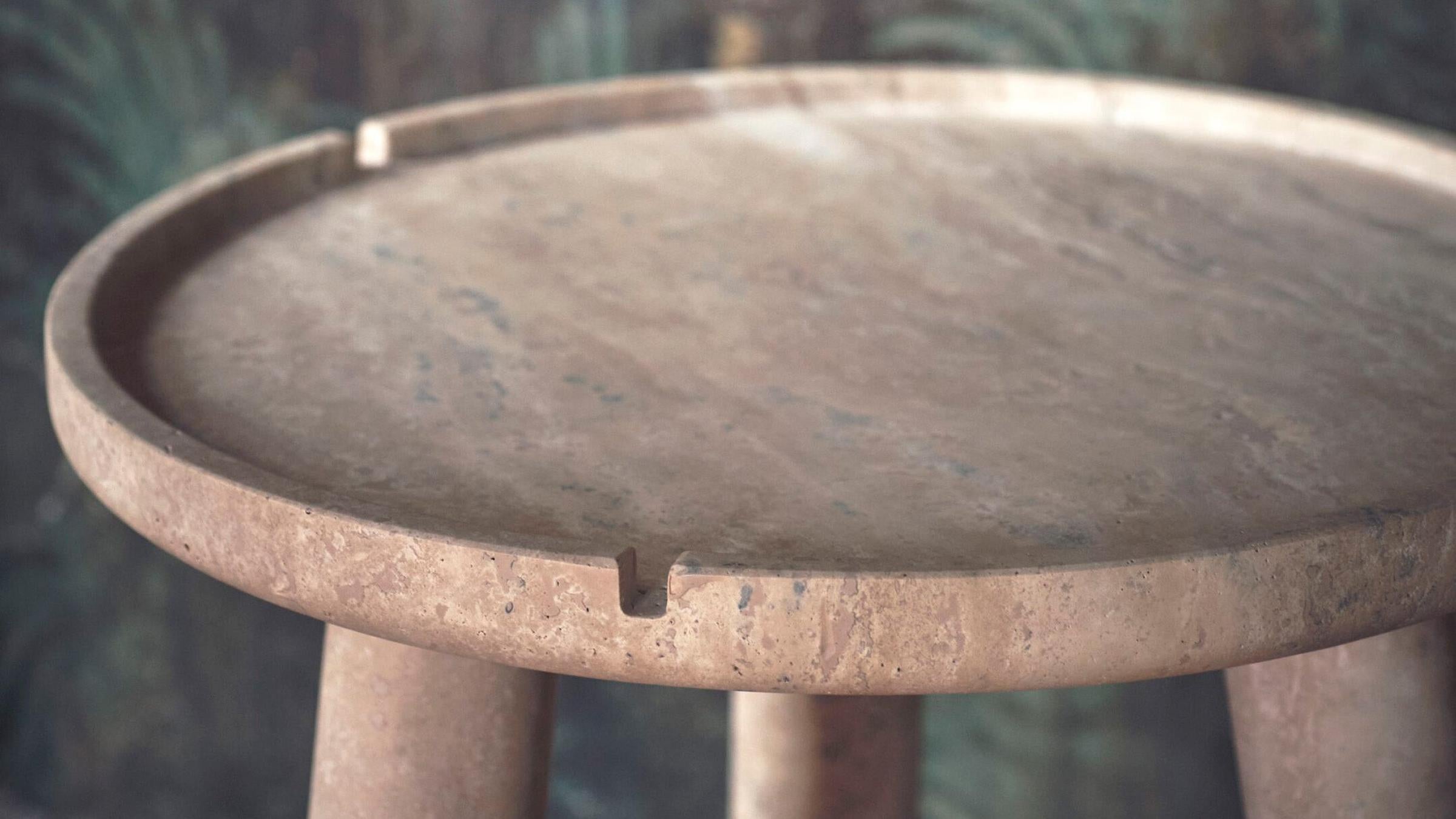 Exteta Coffee Table Stone Round Coffee Table