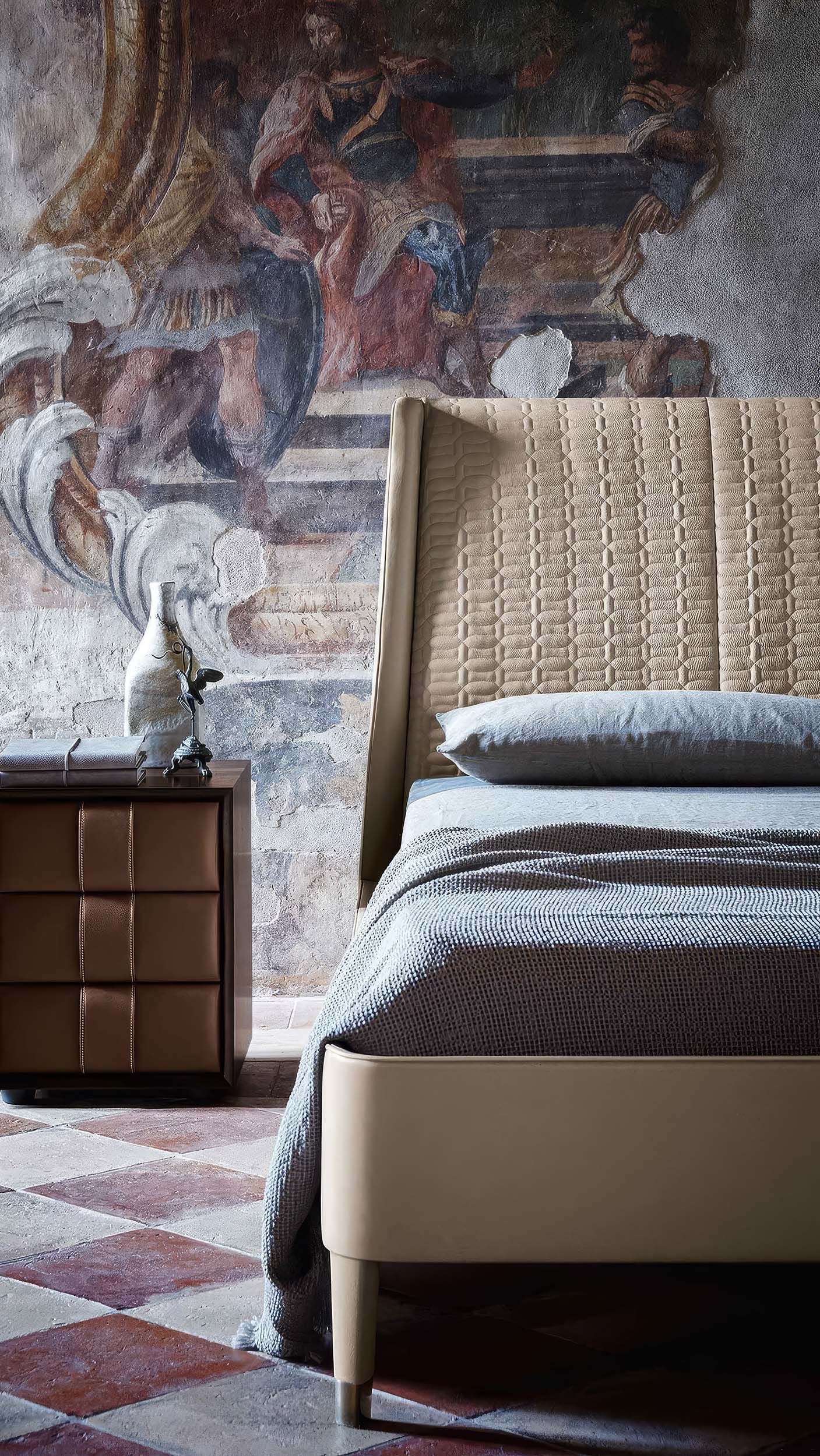 Suzie Wong Bed, designed by Roberto Lazzeroni for Poltrona Frau