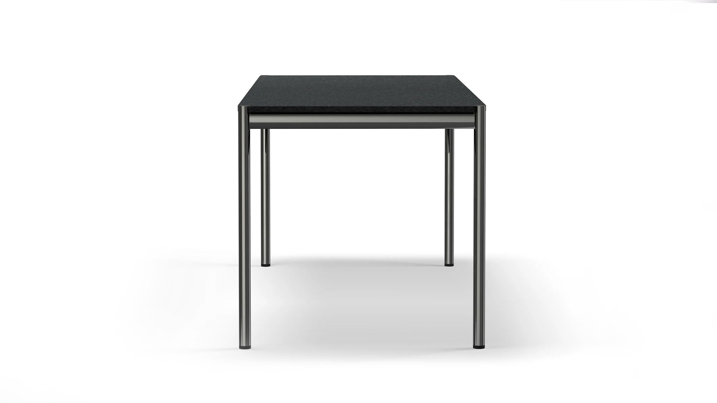 Desktop / Table Black Linoleum (T69), made by USM Haller