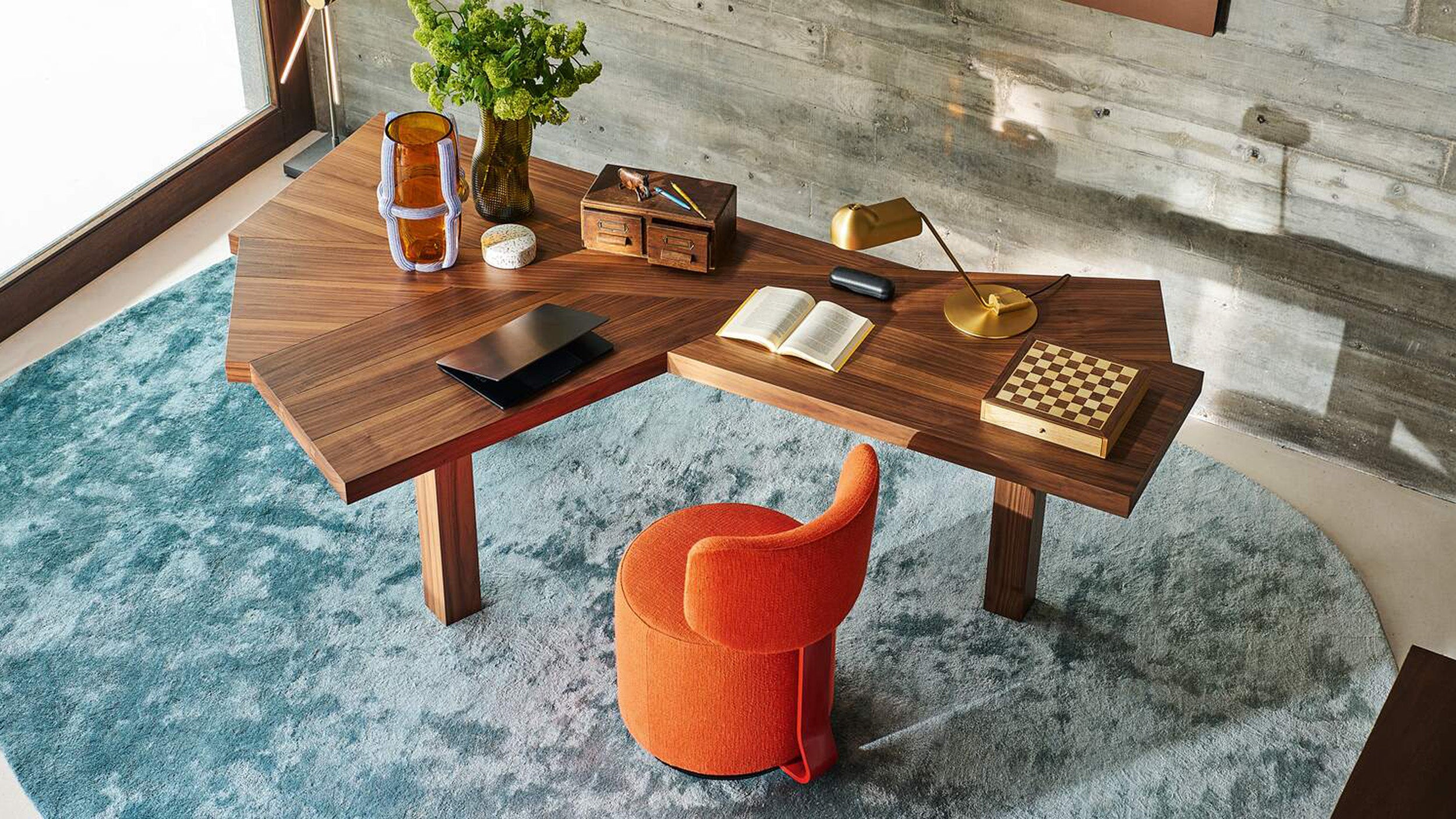 Desktop / Tamburound Chair, designed by Barber Osgerby for Cassina