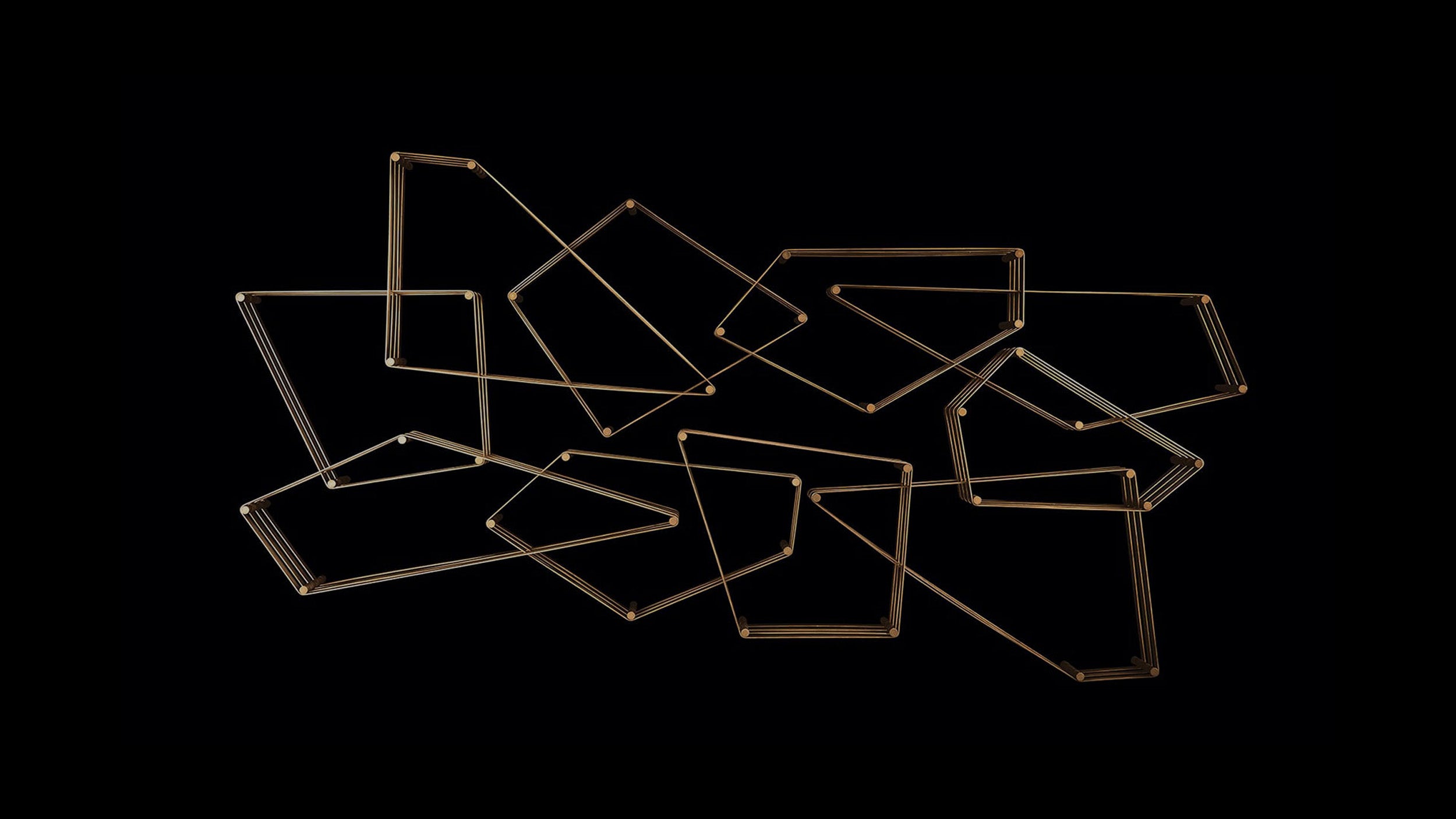 Desktop / Tangram Wall Mounted Shelving, designed by Massimo Castagna for Henge