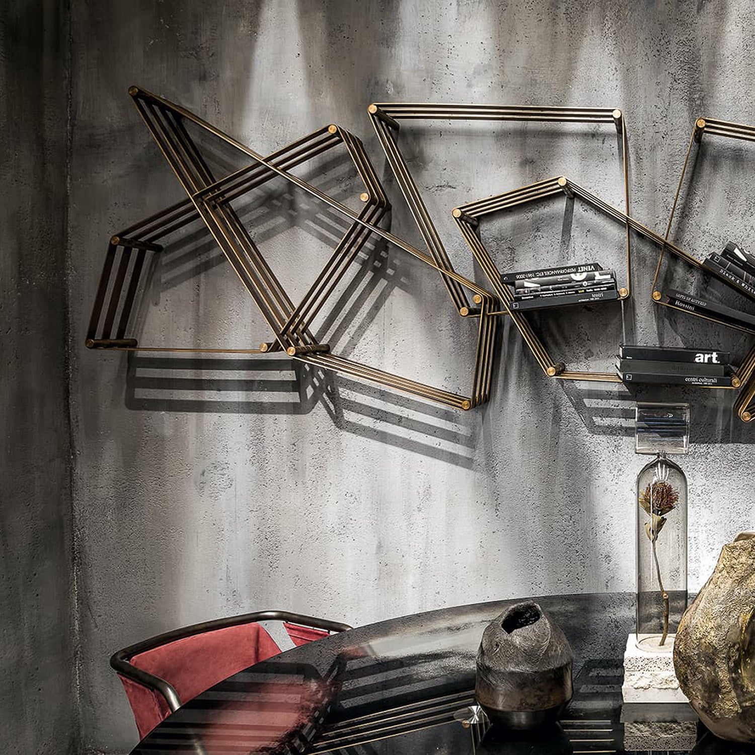 Mobile / Tangram Wall Mounted Shelving, designed by Massimo Castagna for Henge