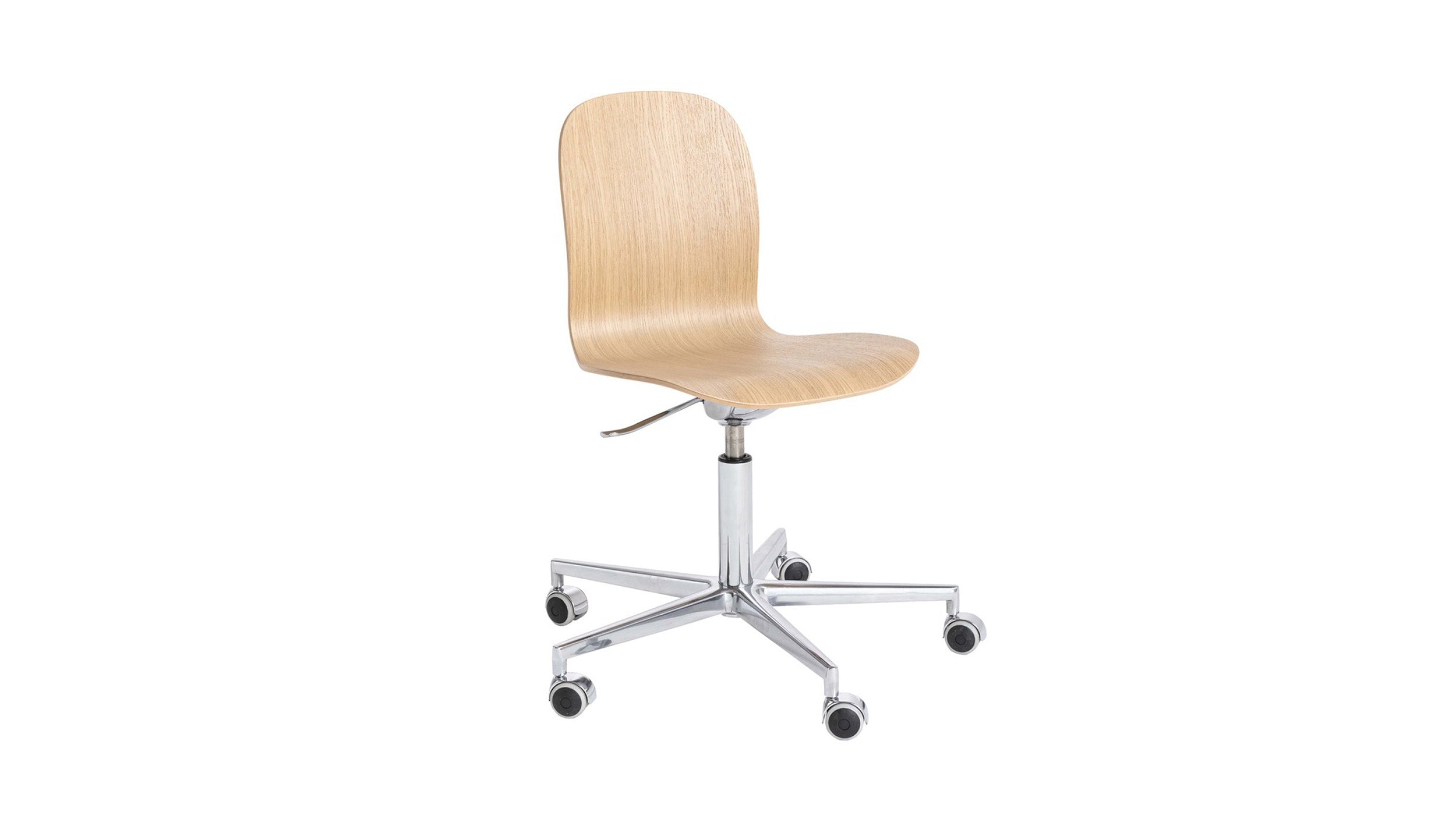 Desktop / Tate Wood Office Chair designed by Jasper Morrison for Cappellini
