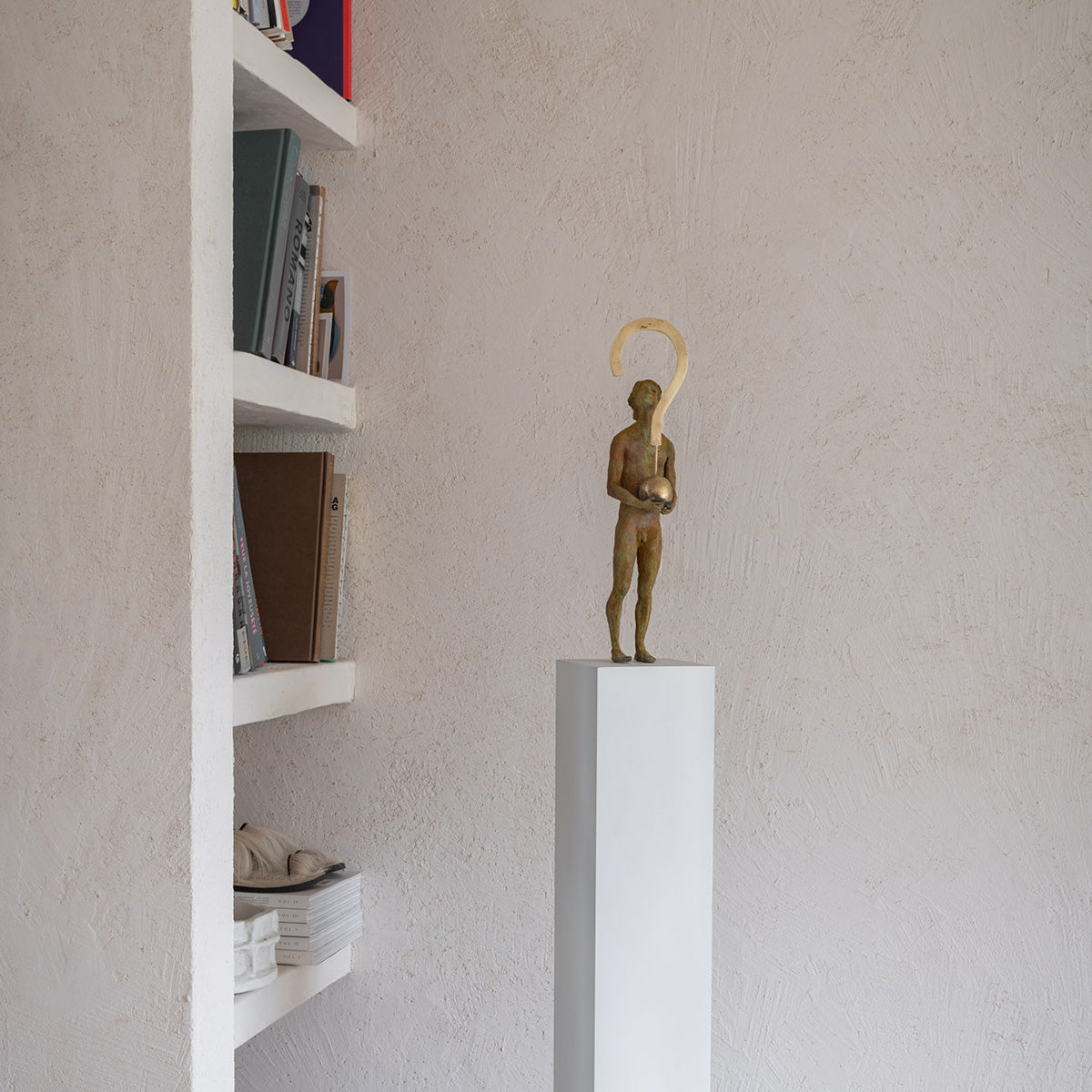 Mobile / Thoughts I – The Question bronze sculpture, designed by Raffaella Benetti