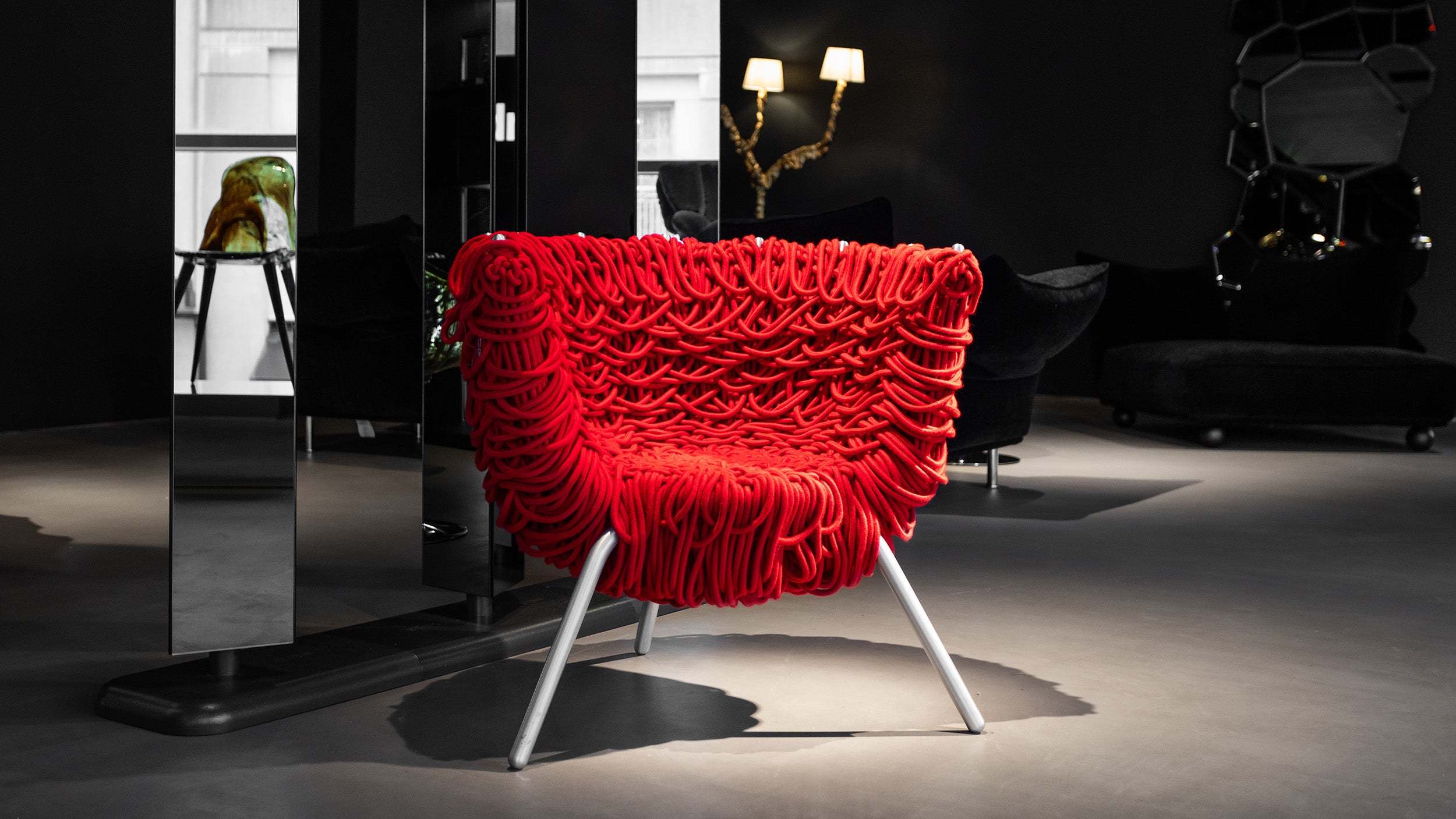 Desktop / Vermelha Chair, designed by Fernando and Humberto Campana for Edra