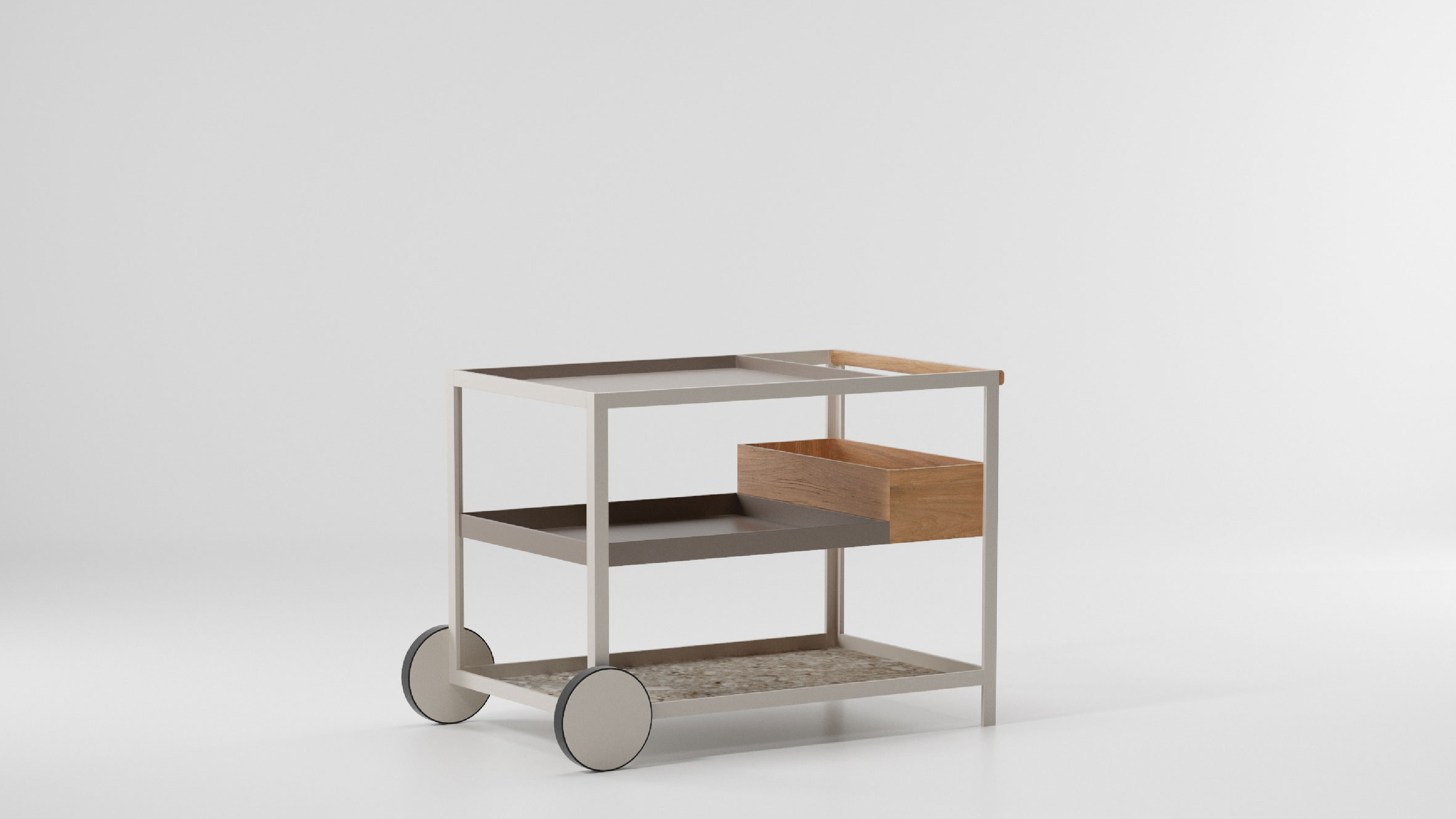 Desktop / WhiteMenu / Trolley, designed by Kettal Studio