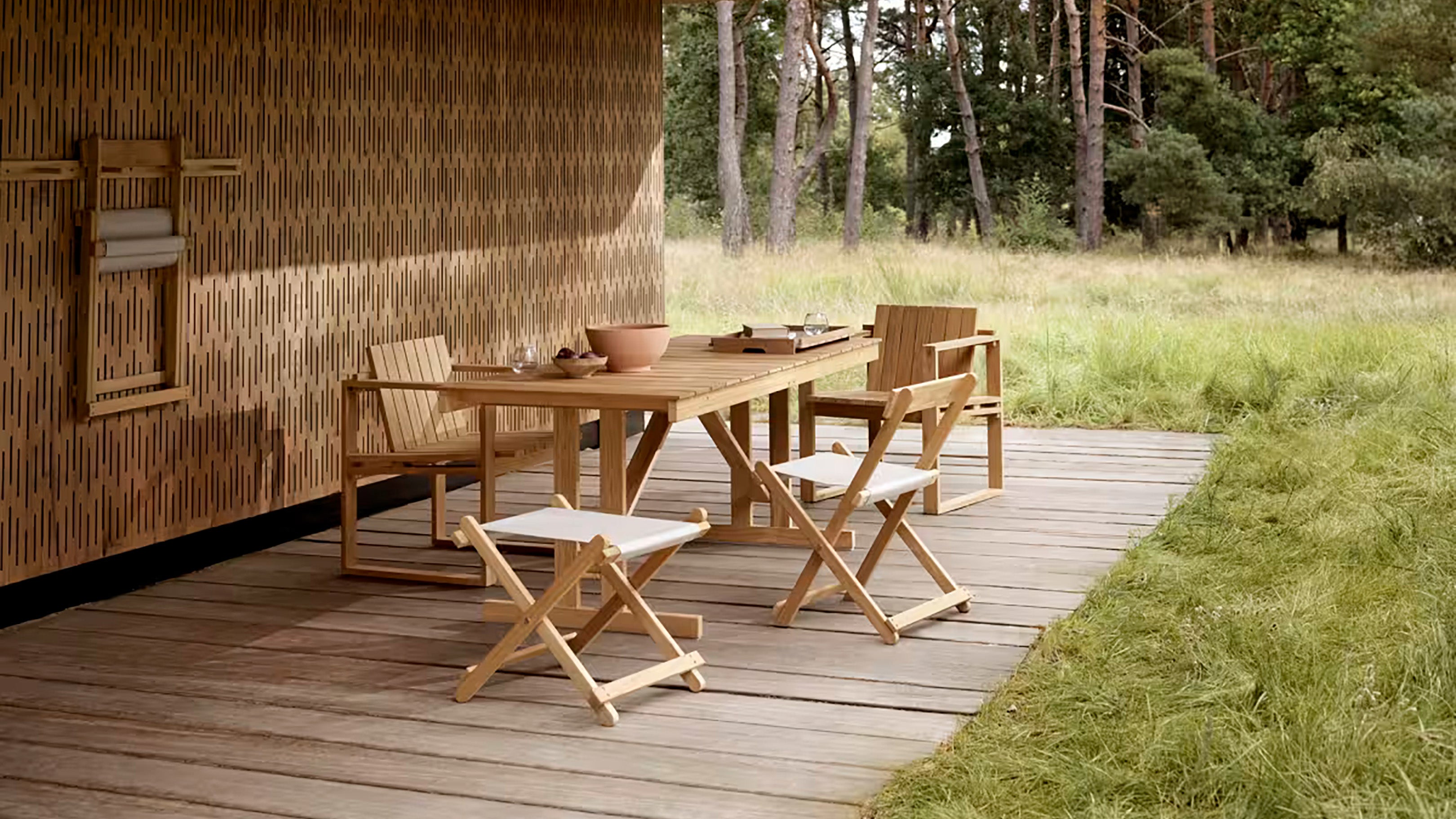 Desktop / BM5768 Deck Chair Footstool, designed by Børge Mogensen for Carl Hansen and Søn