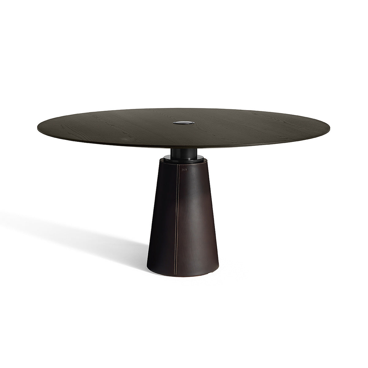 Mobile / Mesa Due Round Table, designed by Lella and Massimo Vignelli for Poltrona Frau