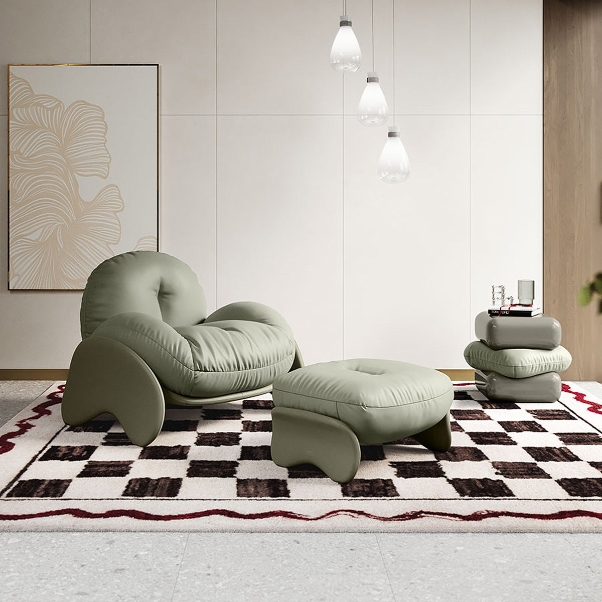 Mobile / Squash Armchair, designed by Faye Toogood for Poltrona Frau
