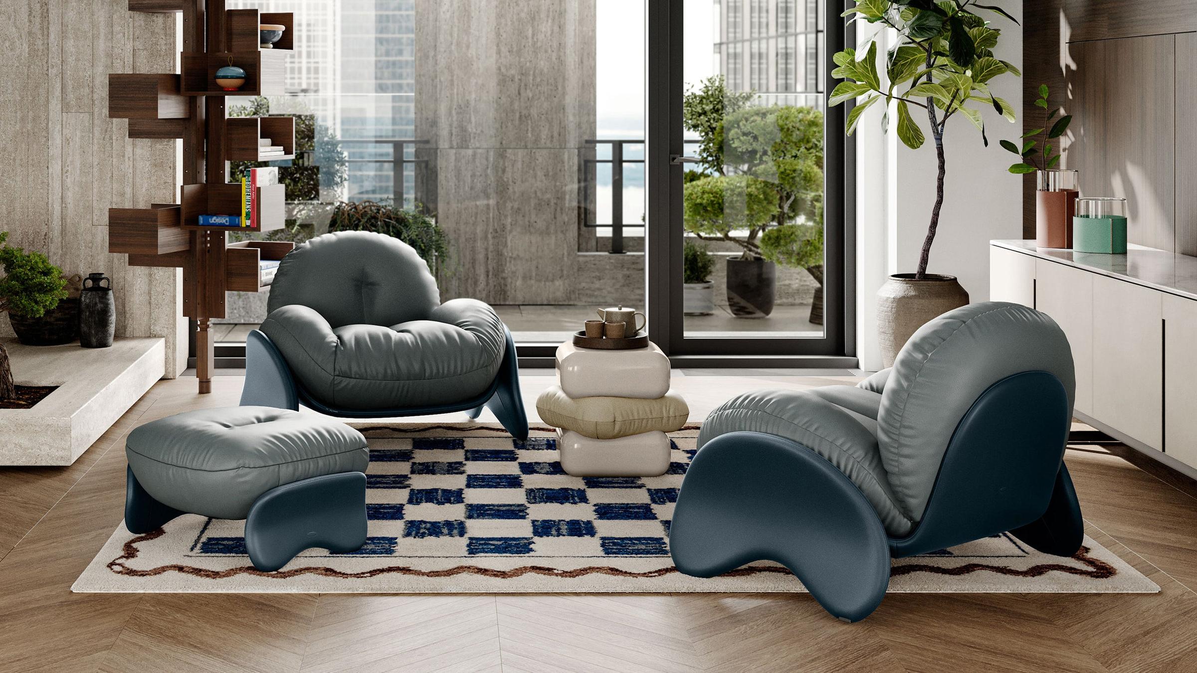 Poltrona Frau Chair Squash Armchair