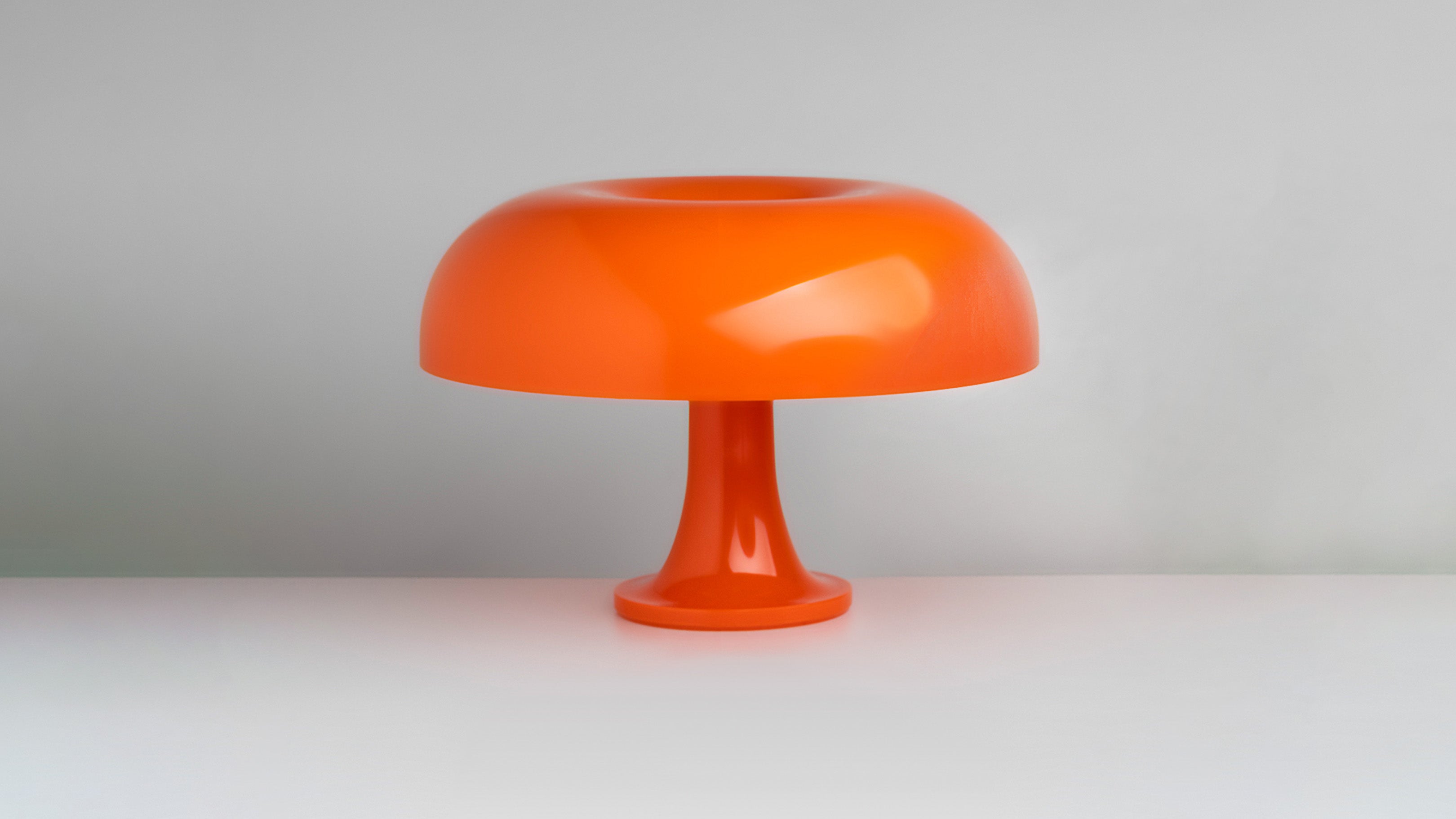 Orange / Desktop / Nessino Lamp, designed by Giancarlo Mattioli