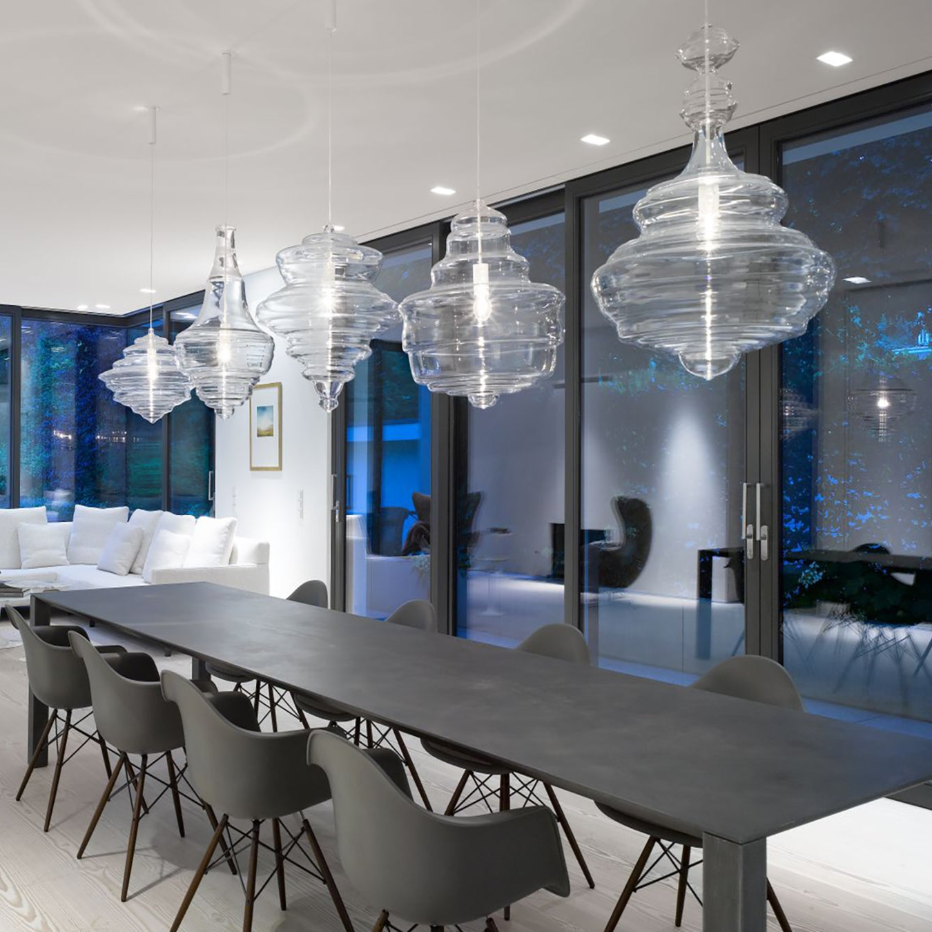 GeneralOption / Mobile / WhiteMenu / Neverending Glory Pendant Lamps, designed by Henry Wielgus and Jan Plechac