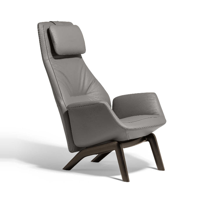 Mobile / Downtown Lounge Armchair and Ottoman, designed by Jean-Marie Massaud for Poltrona Frau