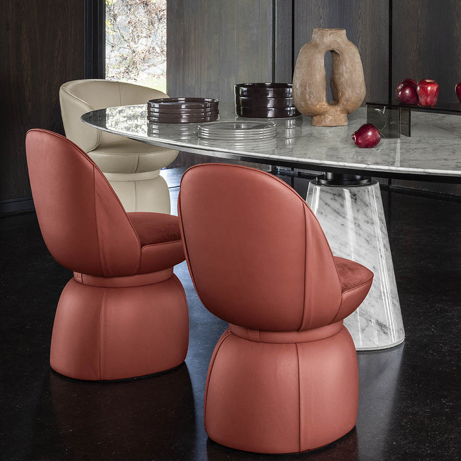 Mobile / Leplì Chair, designed by Kensaku Oshiro for Poltrona Frau