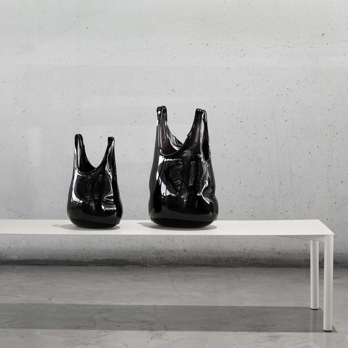 Small / Black / Mobile / BlackMenu / Glass bag, designed by Atelier De Verre Anvi