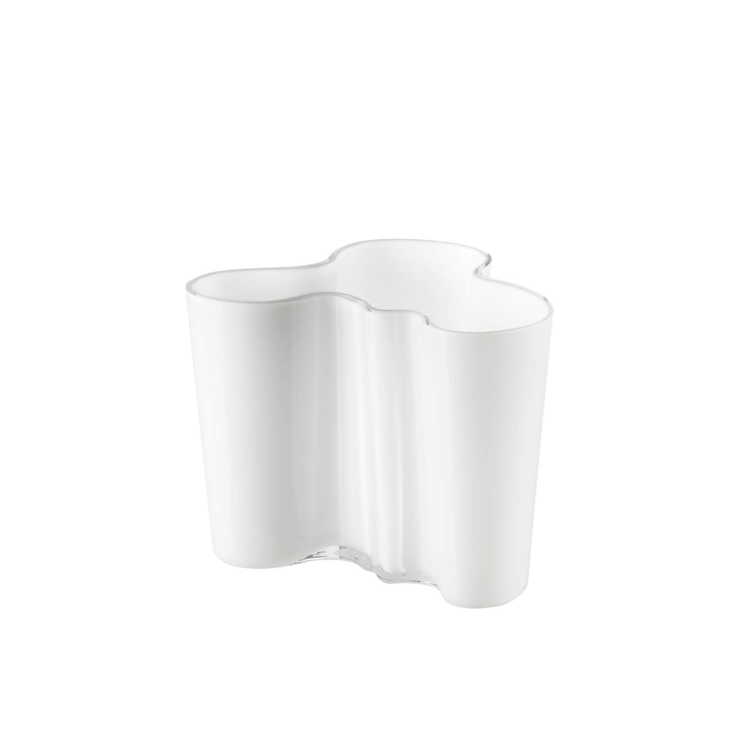 White / 4.75'' High / Mobile / BlackMenu / Aalto Vase, designed by Alvar Aalto