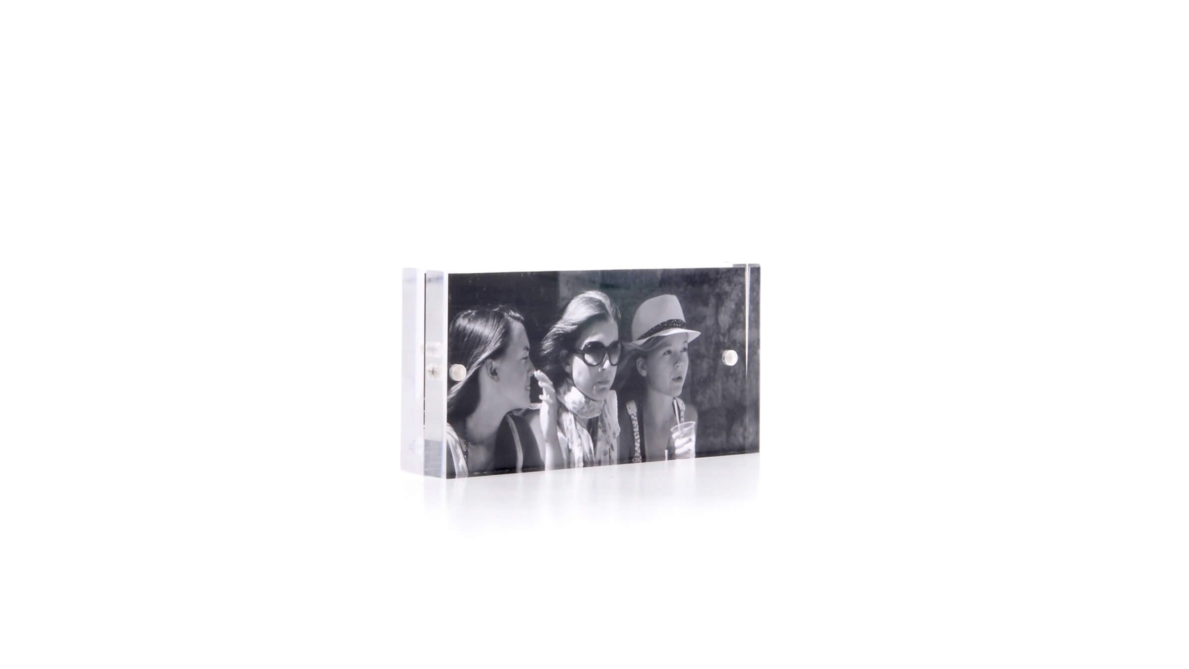 2 x 4 inches / Desktop / BlackMenu / Acrylic Picture Frame