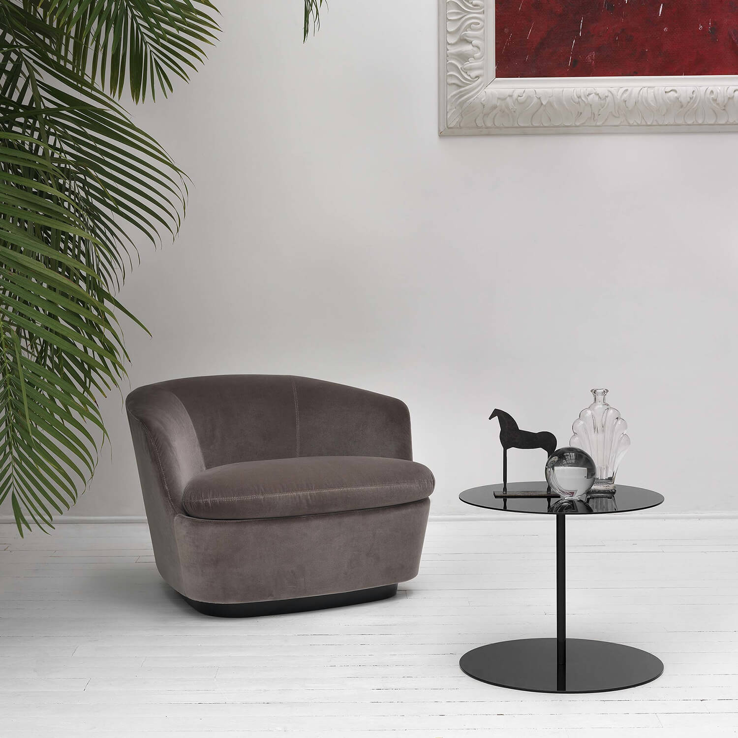Black / Mobile / BlackMenu / Gong Side Table, designed by Giulio Cappellini