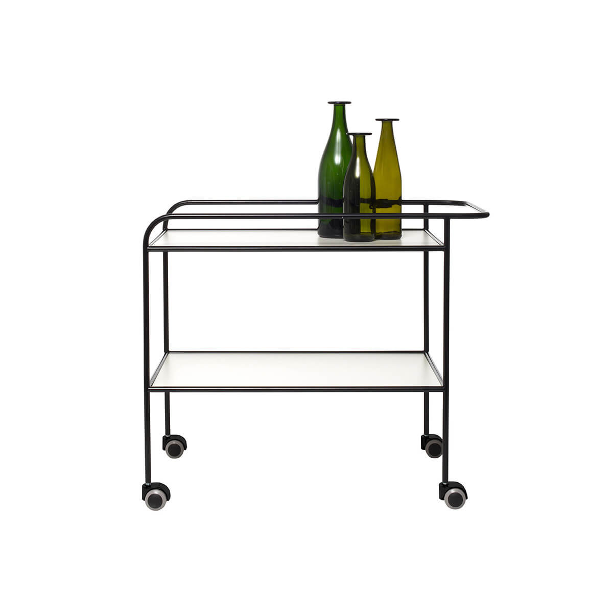 Mobile / Steel Pipe Drink Trolley, designed by Shiro Kuramata made by Cappellini
