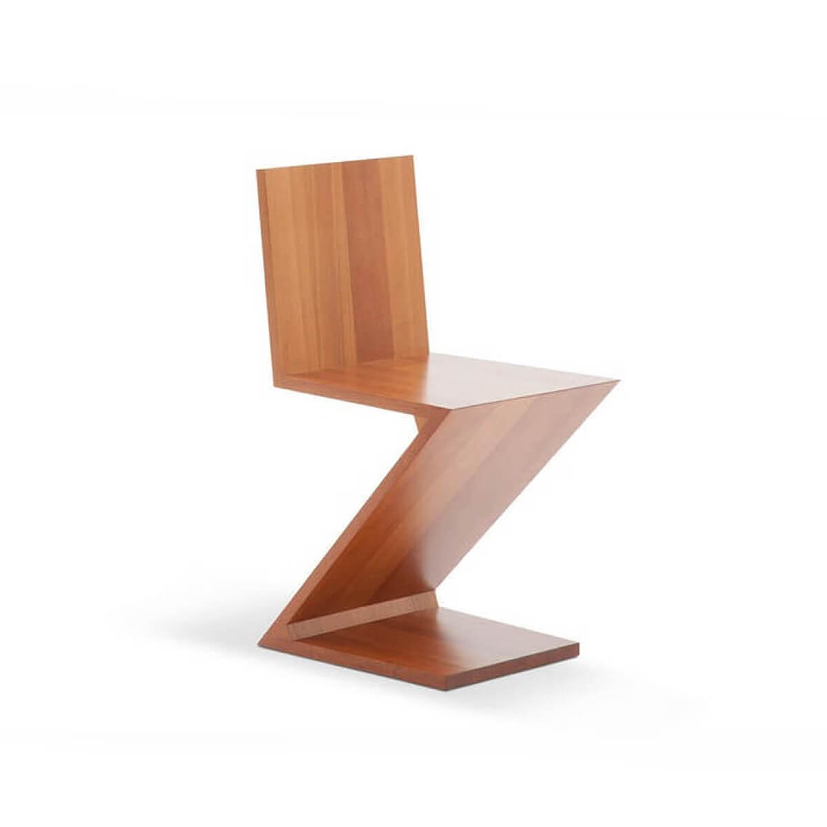 Natural Cherry / Mobile / BlackMenu / 280 Zig Zag Chair Designed by Gerrit Rietveld for Cassina