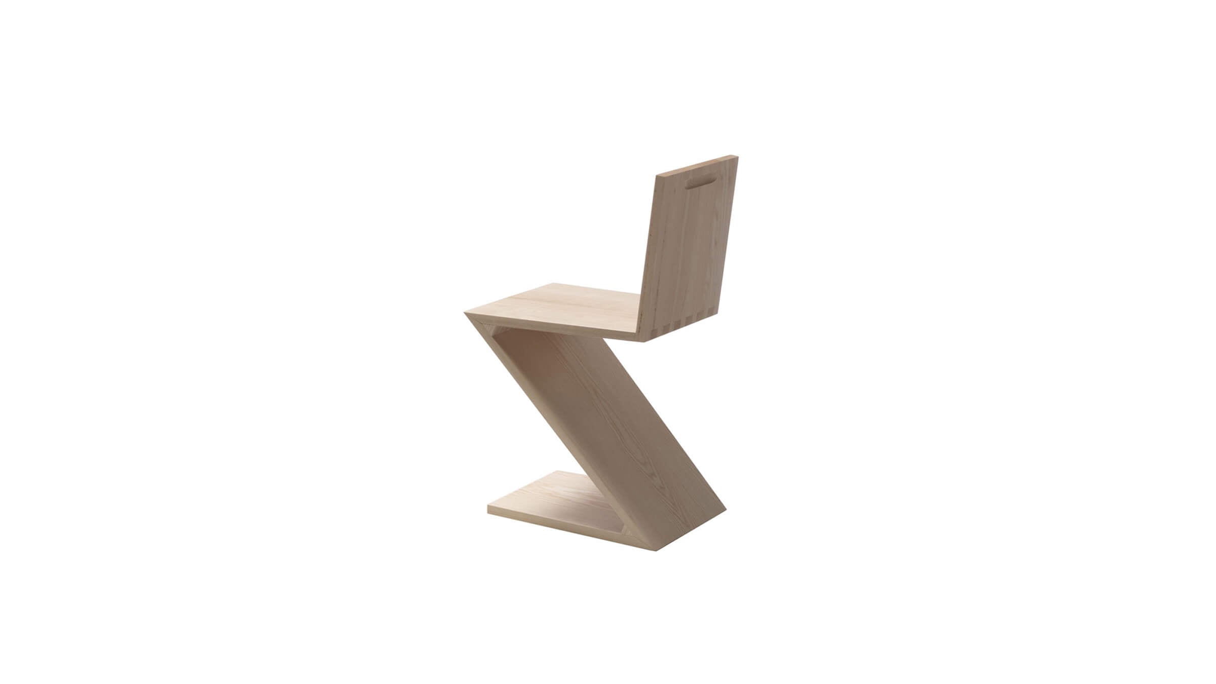 Natural Ash / Desktop / BlackMenu / 280 Zig Zag Chair Designed by Gerrit Rietveld for Cassina