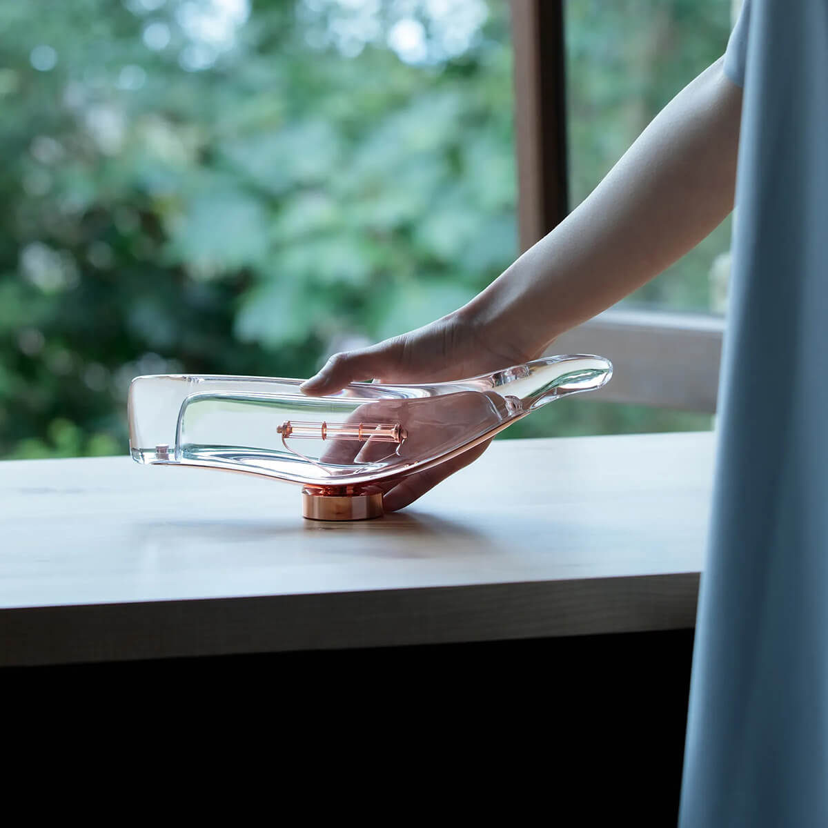 Clear / Mobile / WhiteMenu / Cachalot LED Portable Lamp, designed by Yoshiki Matsuyama made by Ambientec