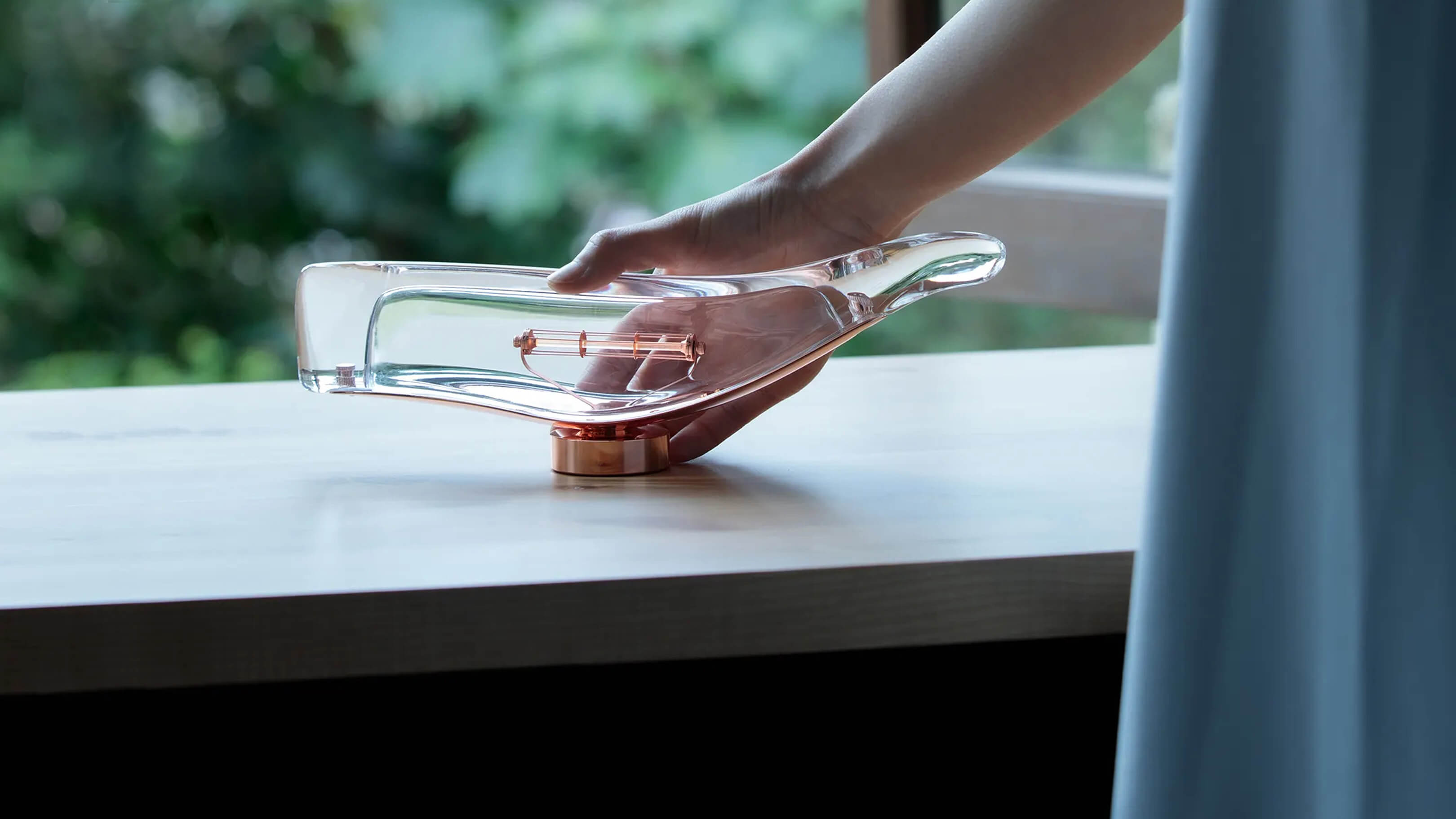 Clear / Desktop / WhiteMenu / Cachalot LED Portable Lamp, designed by Yoshiki Matsuyama made by Ambientec