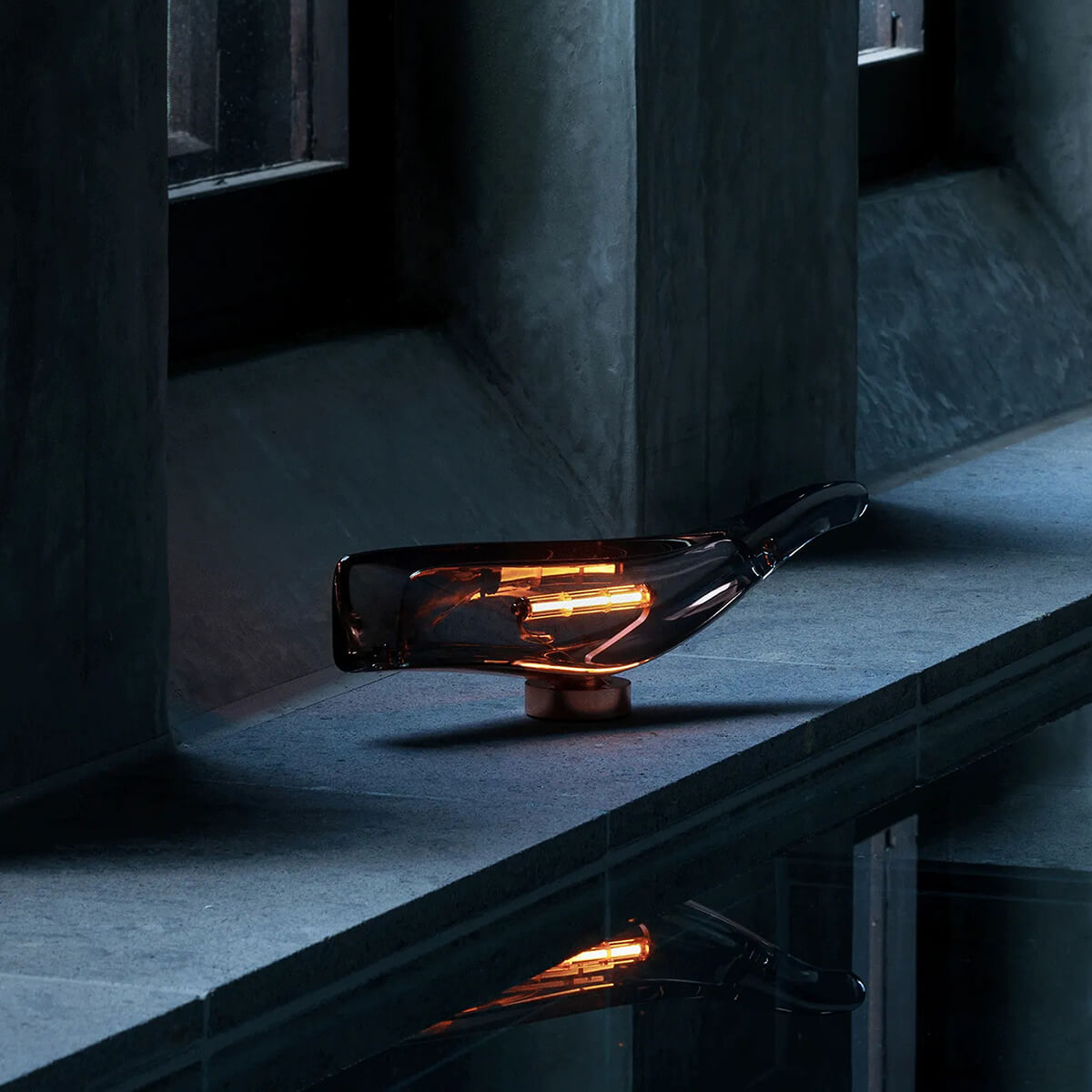 Dark Grey / Mobile / WhiteMenu / Cachalot LED Portable Lamp, designed by Yoshiki Matsuyama made by Ambientec