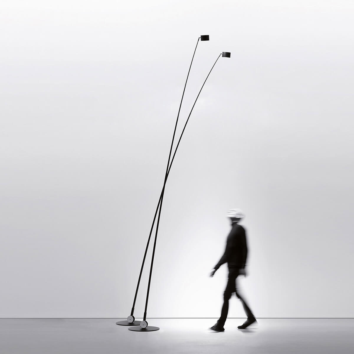 GeneralOption / Mobile / BlackMenu / Sampei Outdoor Floor Lamp, designed by Davide Groppi & Enzo Calabrese