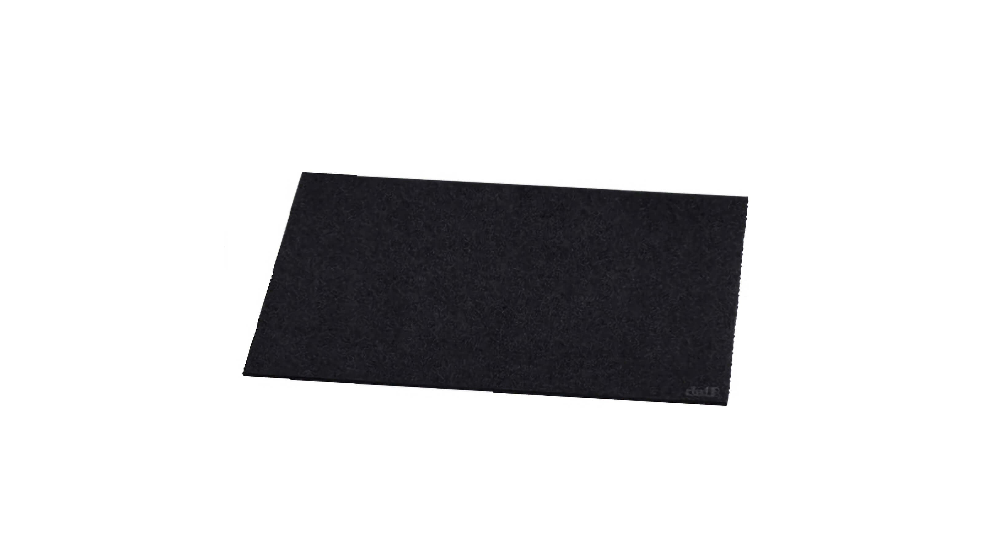 Black / Rectangular / Desktop / BlackMenu / Felt Placemats, Designed by Daff Design
