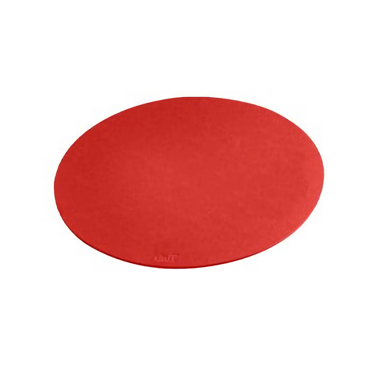 Orange / Round / Mobile / BlackMenu / Felt Placemats, designed by Daff Design