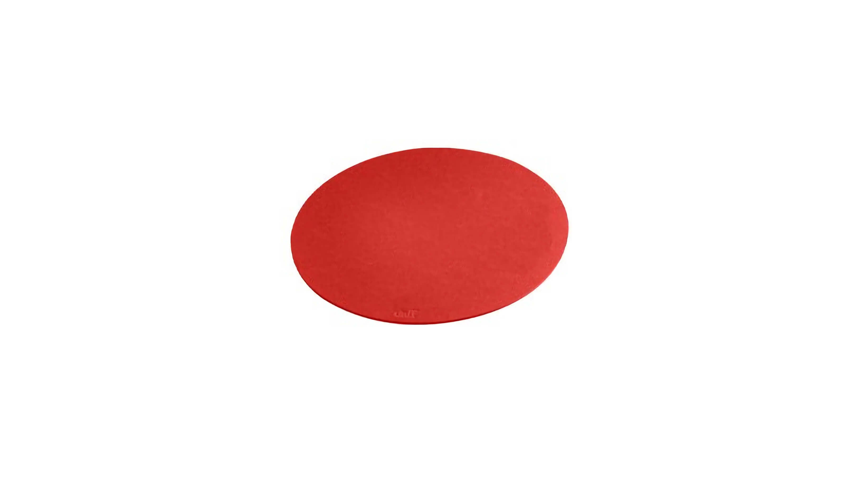 Orange / Round / Desktop / BlackMenu / Felt Placemats, designed by Daff Design