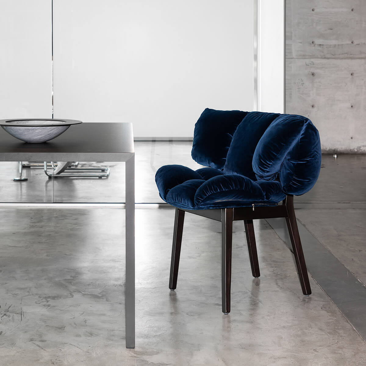 Mobile / BlackMenu / Blue Velvet Armchair, designed by Fernando & Humberto Campana