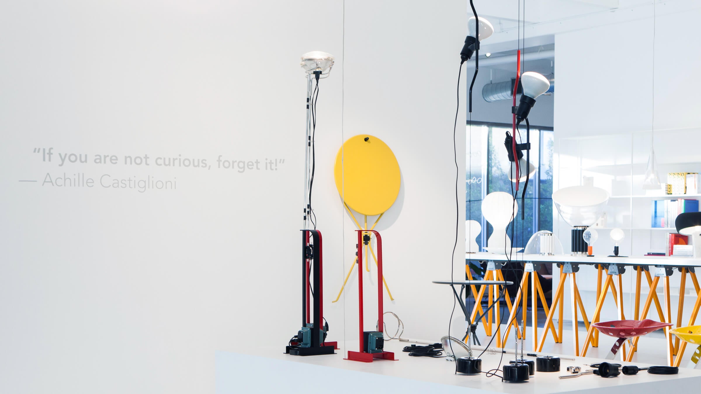 GeneralOption / Desktop / BlackMenu / Toio LED Floor Lamp, designed by Achille & Pier Giacomo Castiglioni made by Flos