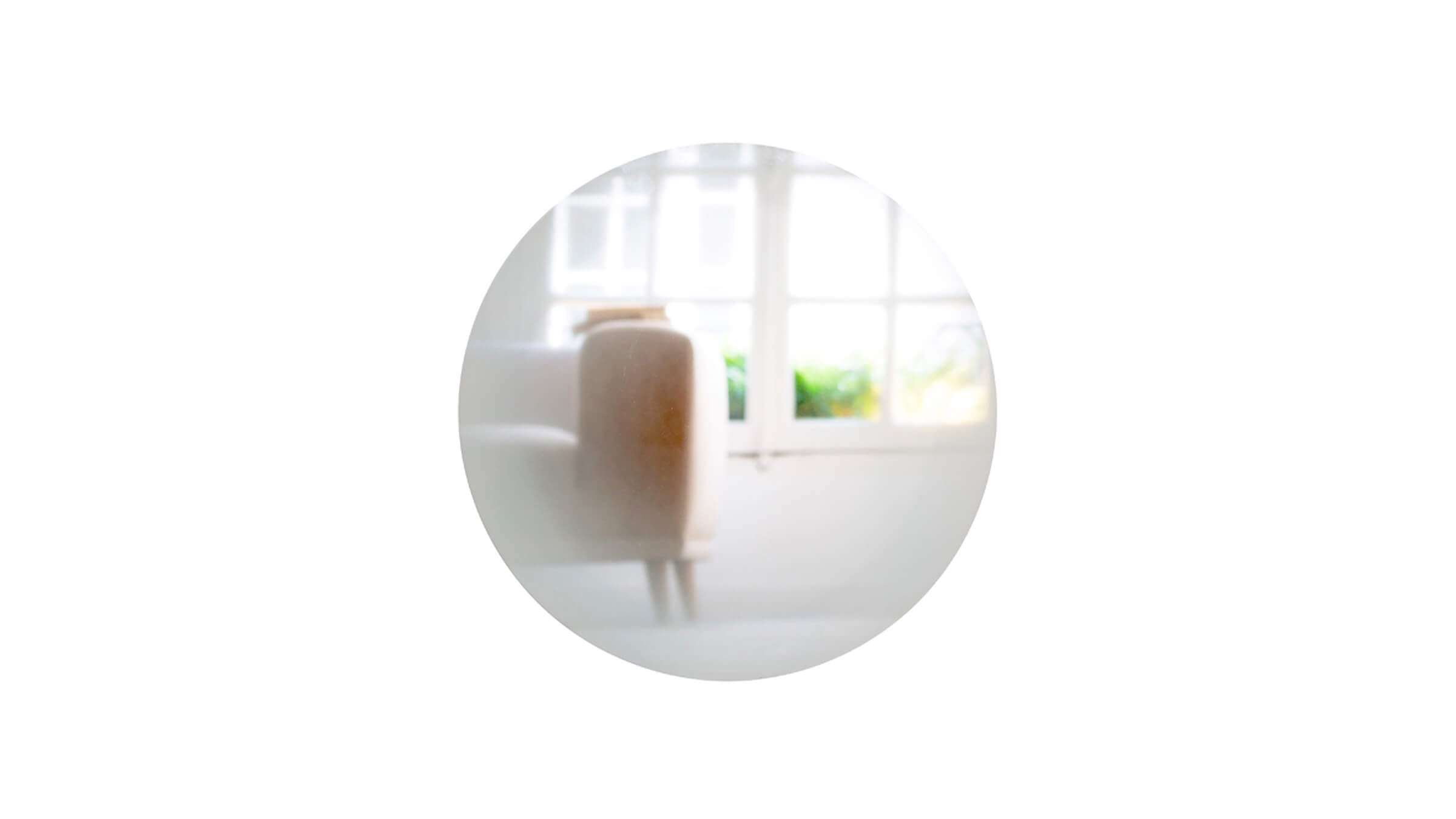 White Fade / Desktop / BlackMenu / Fading Mirror - Round, designed by Thomas Eurlings