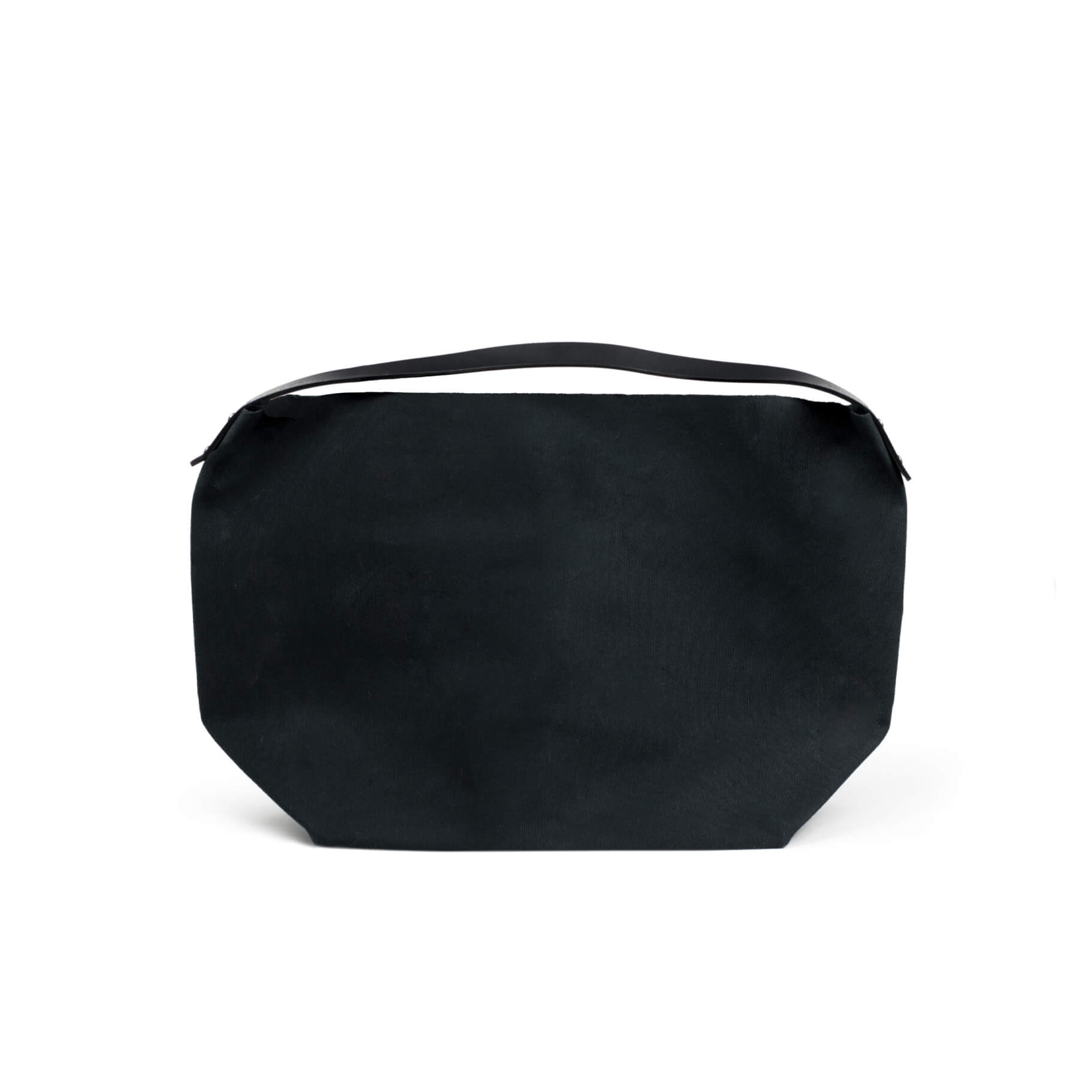 Black / Mobile / BlackMenu / How to Live Canvas Hobo Bag, designed by Mayumi Katsuya