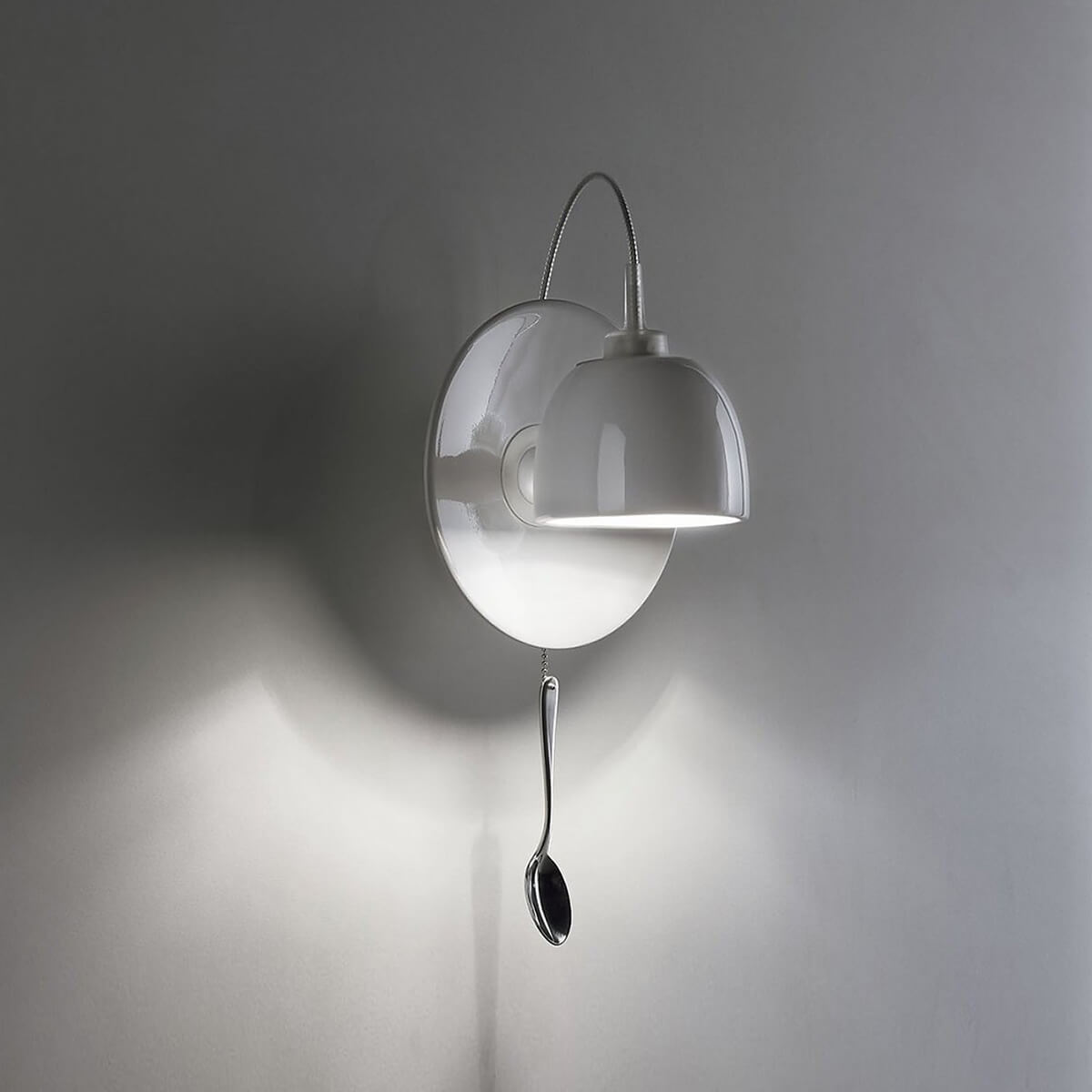 Mobile / WhiteMenu / Light au Lait Wall Lamp, designed by Fabien Dumas & Ingo Maurer