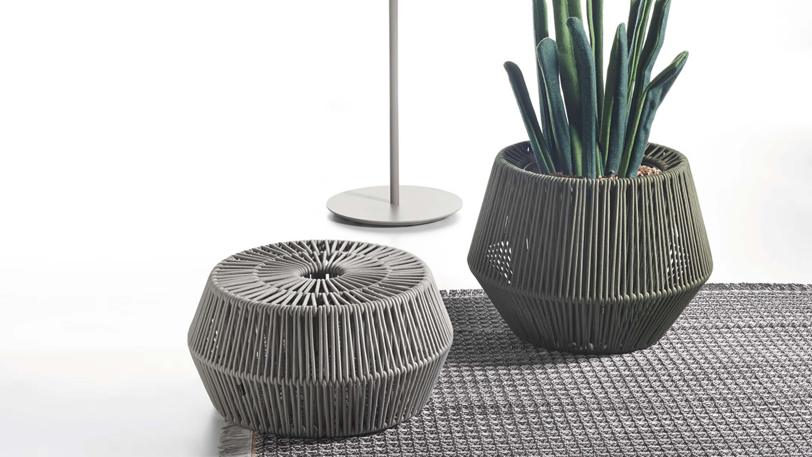 Desktop / BlackMenu / ZigZag Pouf, designed by Emiliana Design Studio