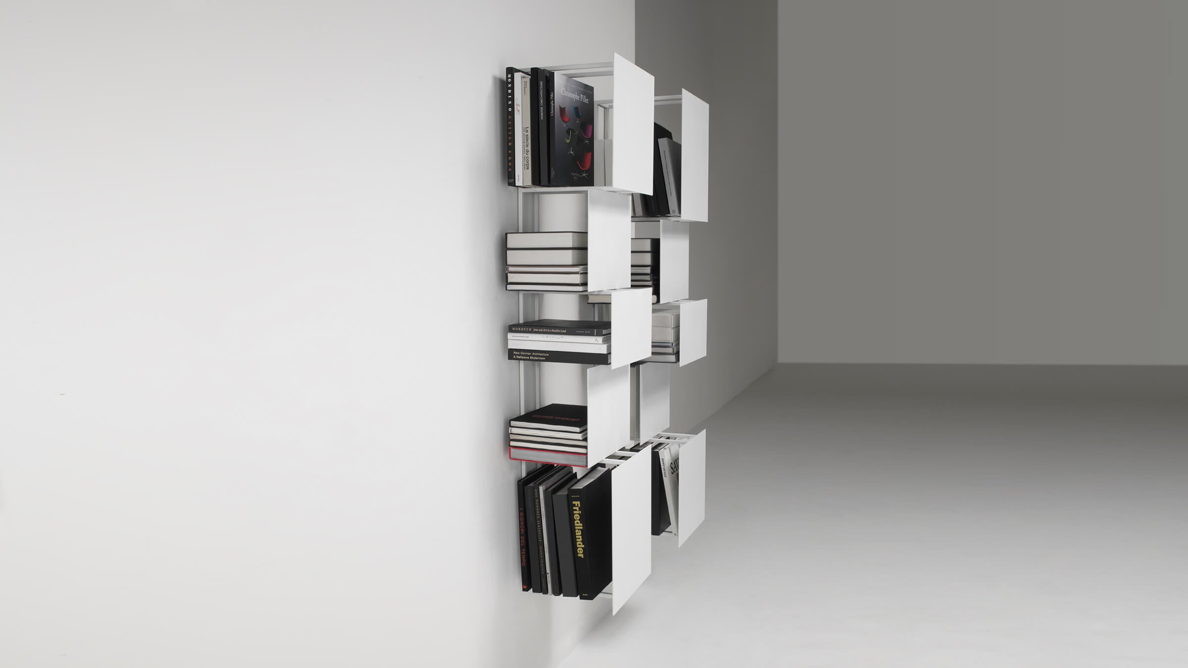 Shape A / White / Desktop / WhiteMenu / Bukva Bookcase made by Living Divani