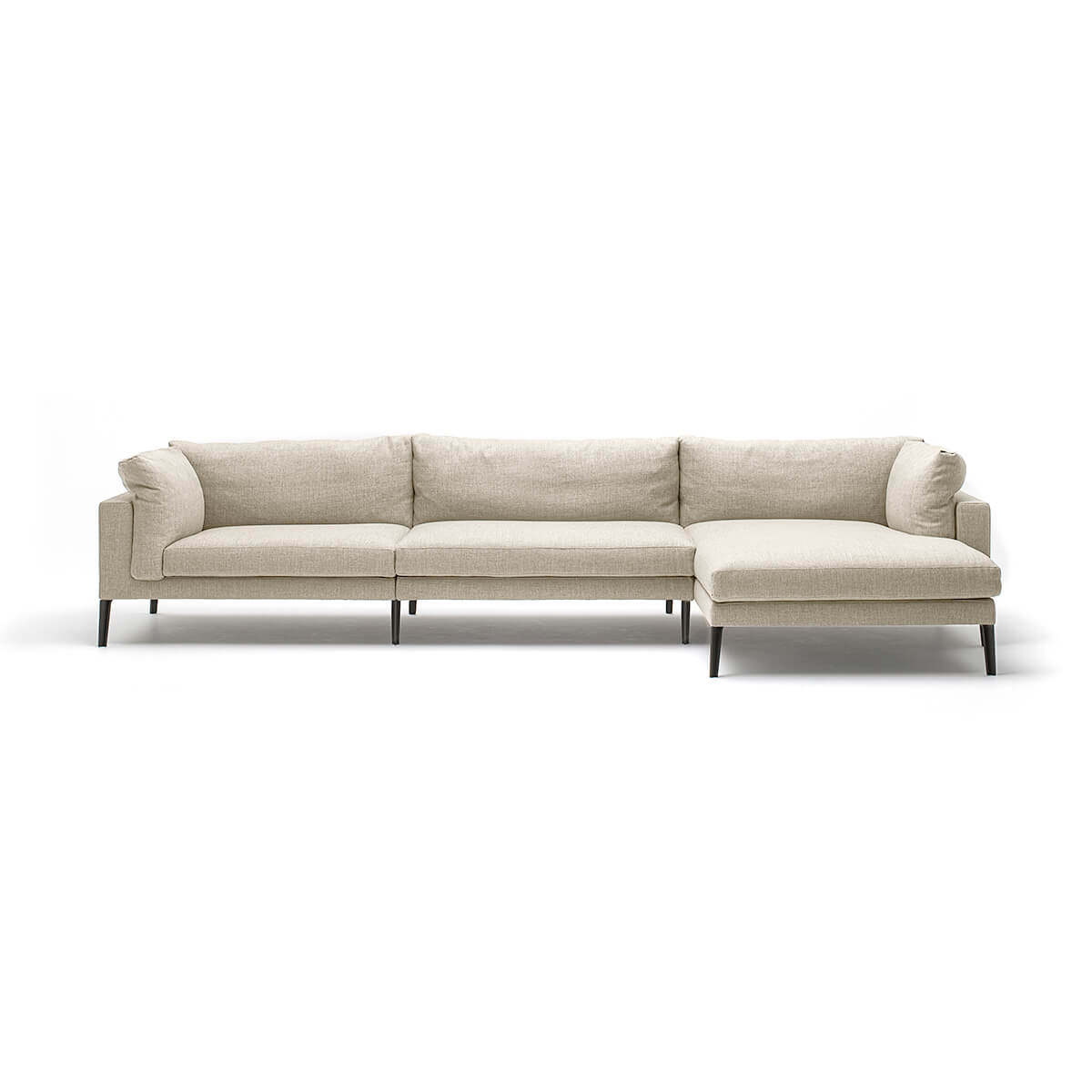 Beige / Mobile / BlackMenu / Floyd Hi-2 Sectional Sofa, designed by Piero Lissoni made by Living Divani