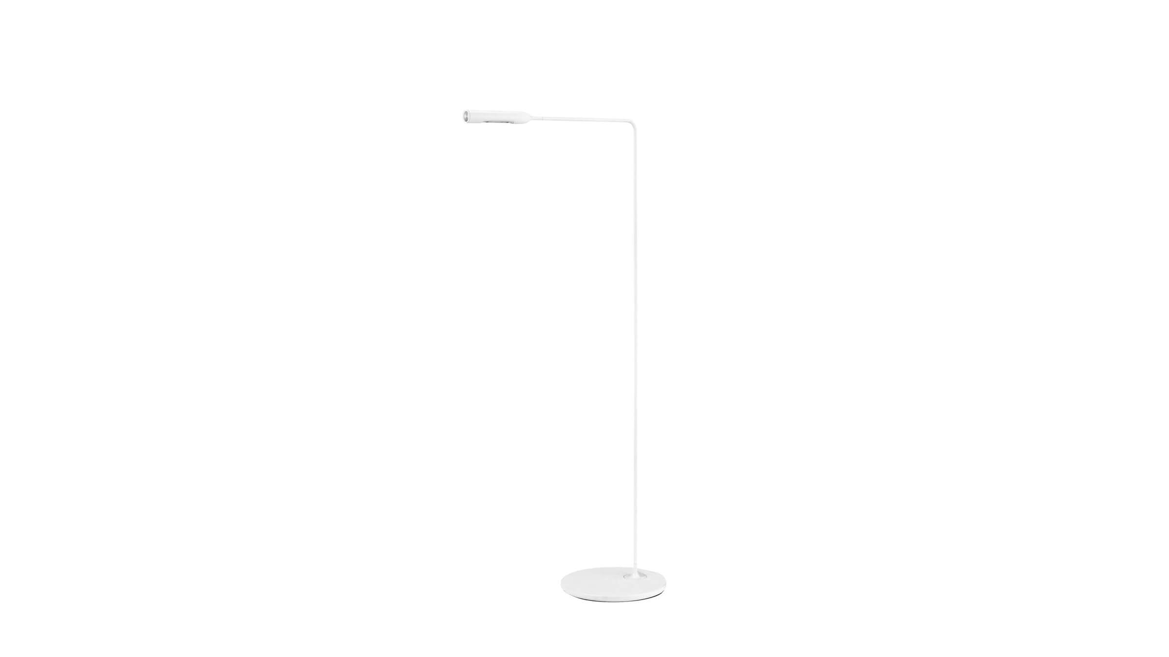 Matte White / Desktop / BlackMenu / Flo Lounge Floor Lamp, designed by Foster + Partners