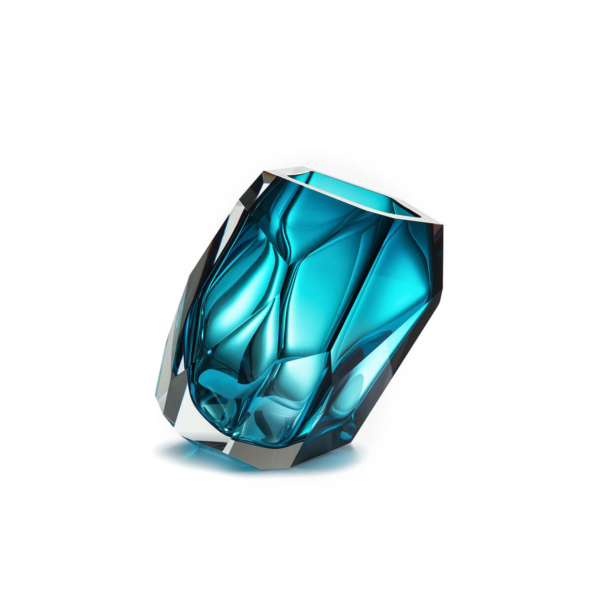 Blue / Mobile / BlackMenu / Crystal Rock Vase, designed by Arik Levy
