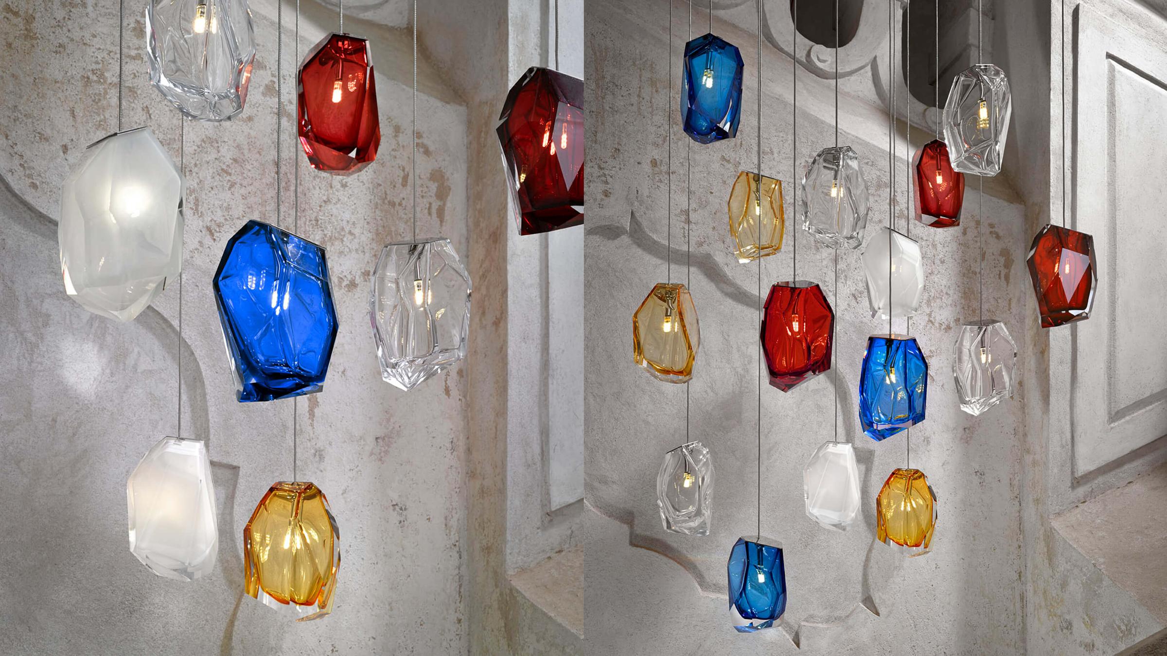 Lasvit Pendant Lamp Crystal Rock 1 Pendant Lamp
