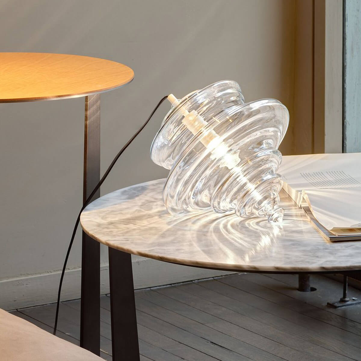 Mobile / WhiteMenu / La Scala Table Lamp, designed by Jan Plechac & Henry Wielgus