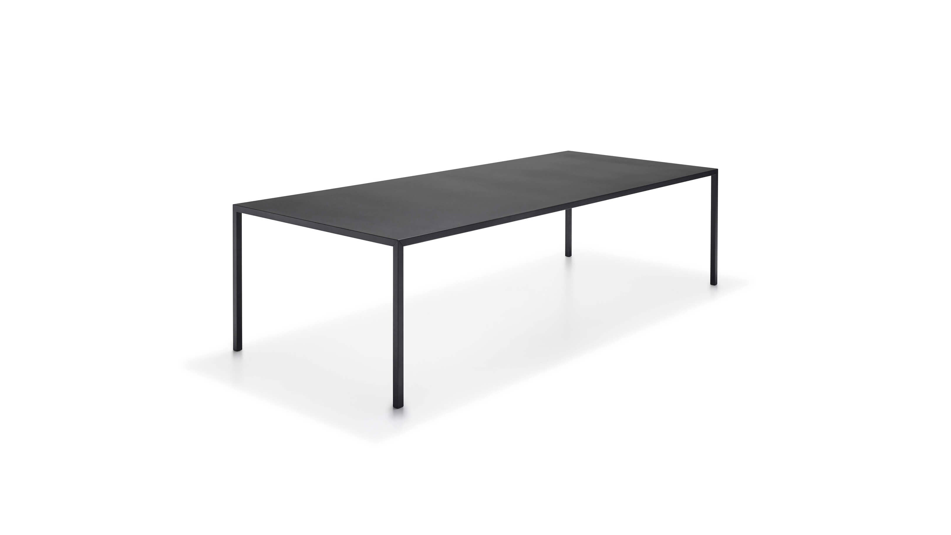 Black / 100x240 / Desktop / BlackMenu / Tense Table designed by Piergiorgio Cazzaniga